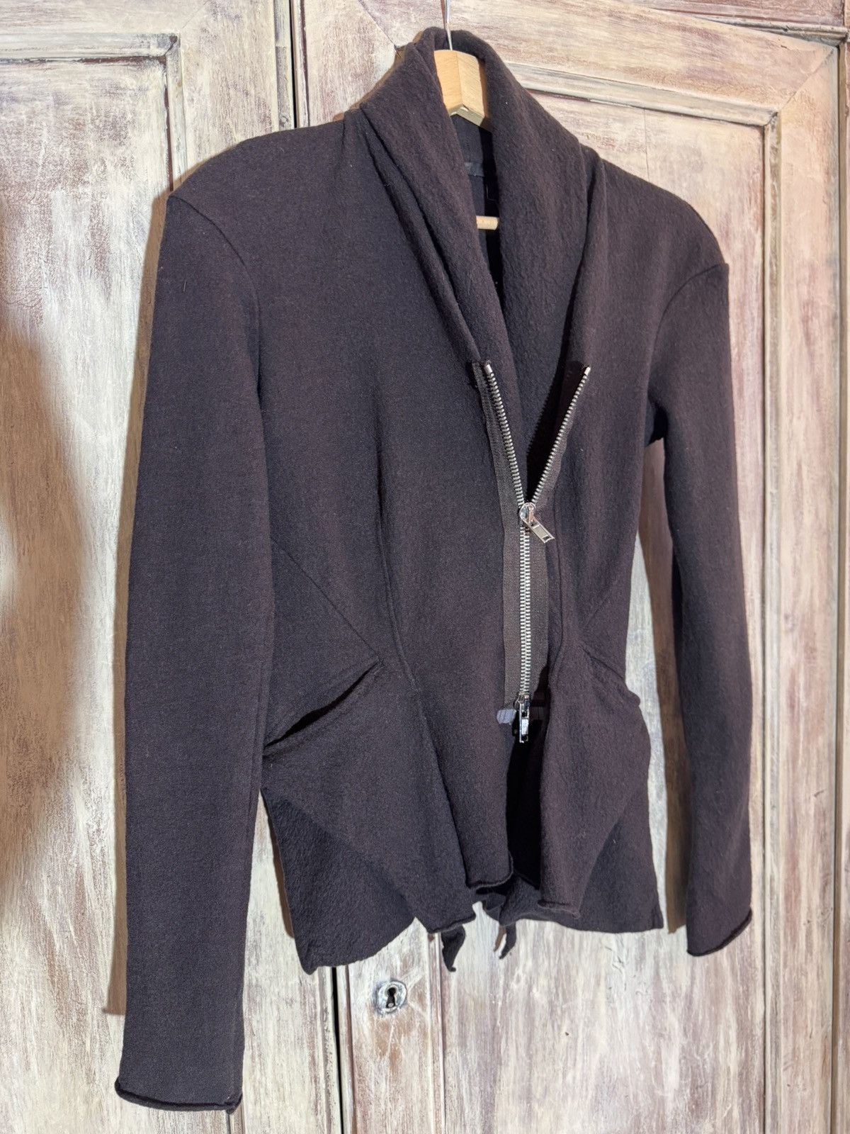 Haider Ackermann haider ackermann fw10 runway brown wool fitted jacket XS Size S / US 4 / IT 40 - 5 Thumbnail