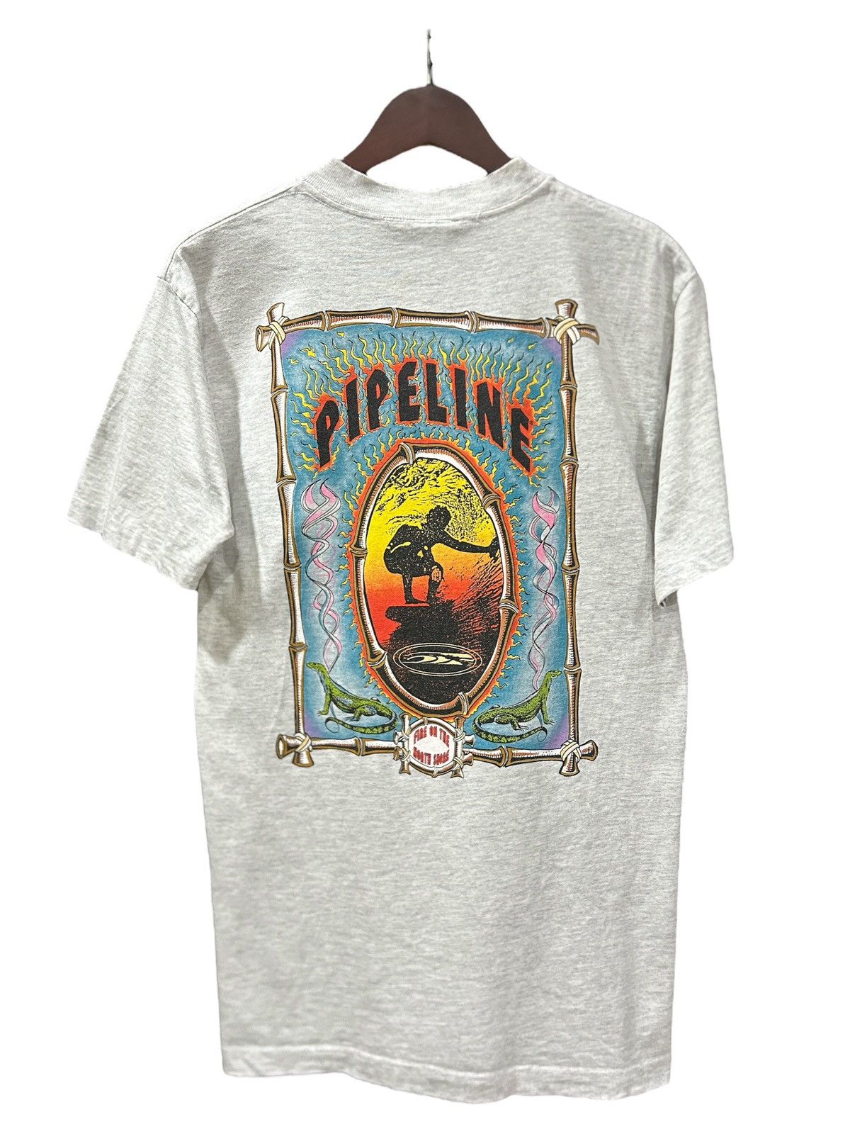 Vintage Vintage 1990s Pipeline USA Surf Flames Designs Tee Size US M / EU 48-50 / 2 - 1 Thumbnail