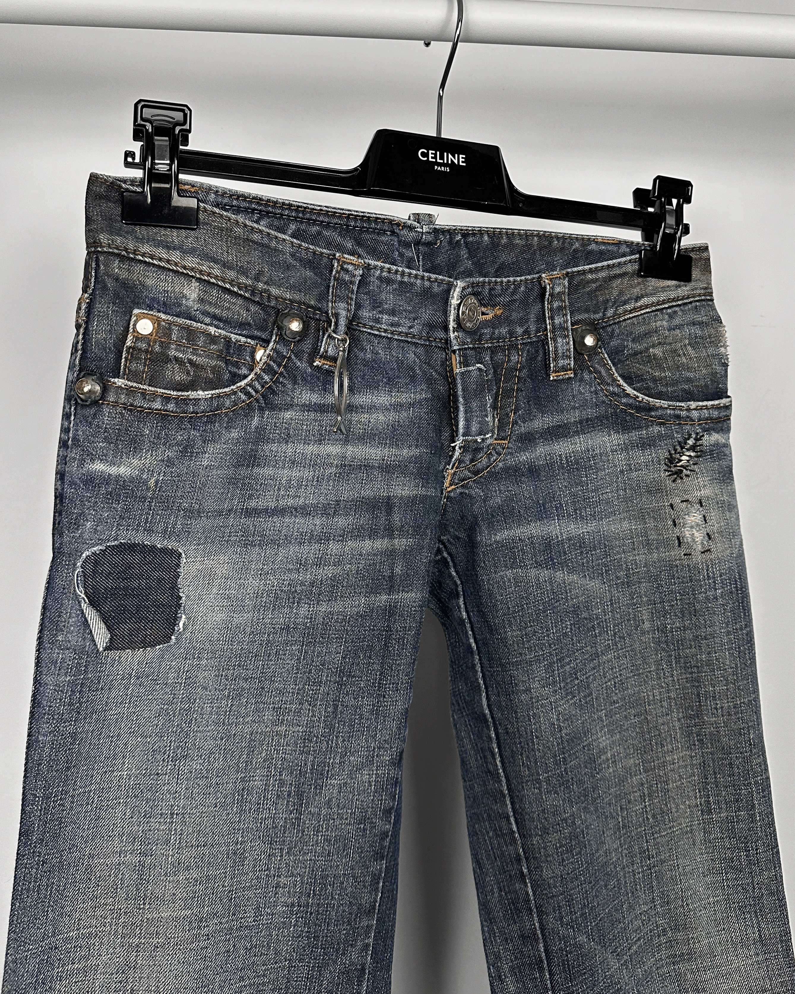 Dsquared2 Dsquared2 Faith Reconstructed Flared Jeans Size US 28 / EU 44 - 4 Thumbnail