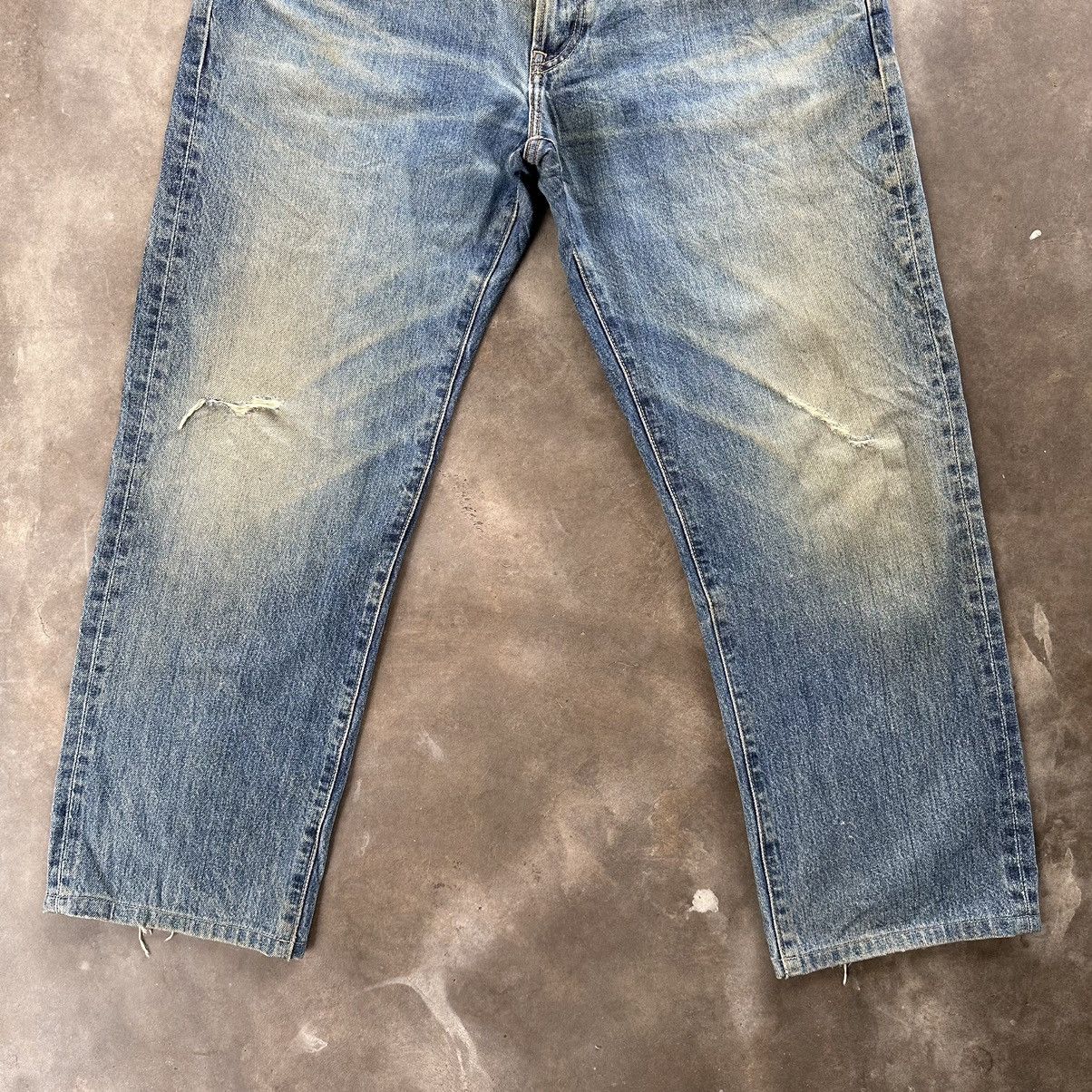 Japanese Brand Vintage Japanese Raw Faded Denim Jean Made In Japan Size 36 Size US 36 / EU 52 - 2 Thumbnail