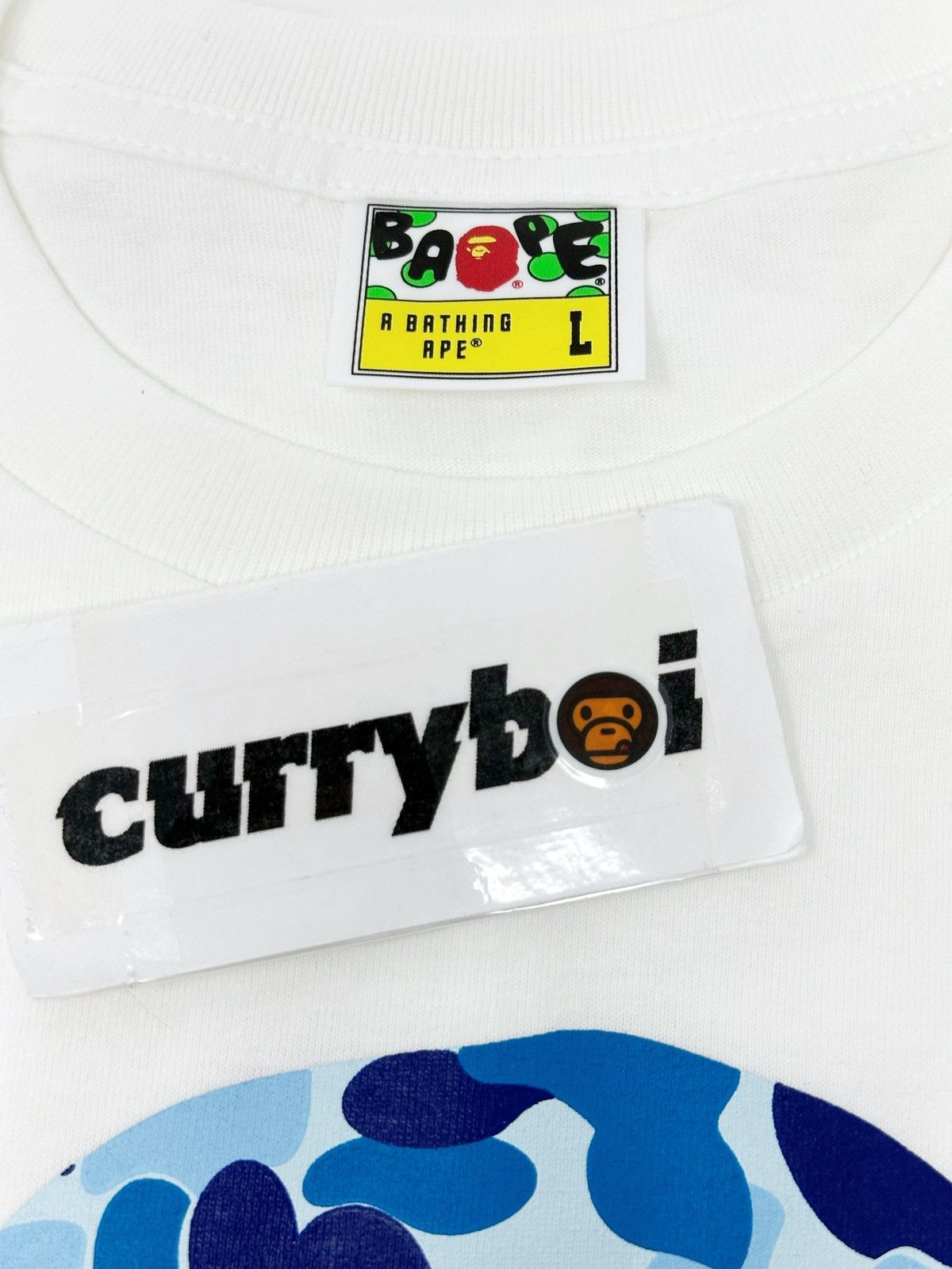 Bape BAPE ABC Camo By Bathing Ape Tee White/Blue Size US L / EU 52-54 / 3 - 5 Thumbnail