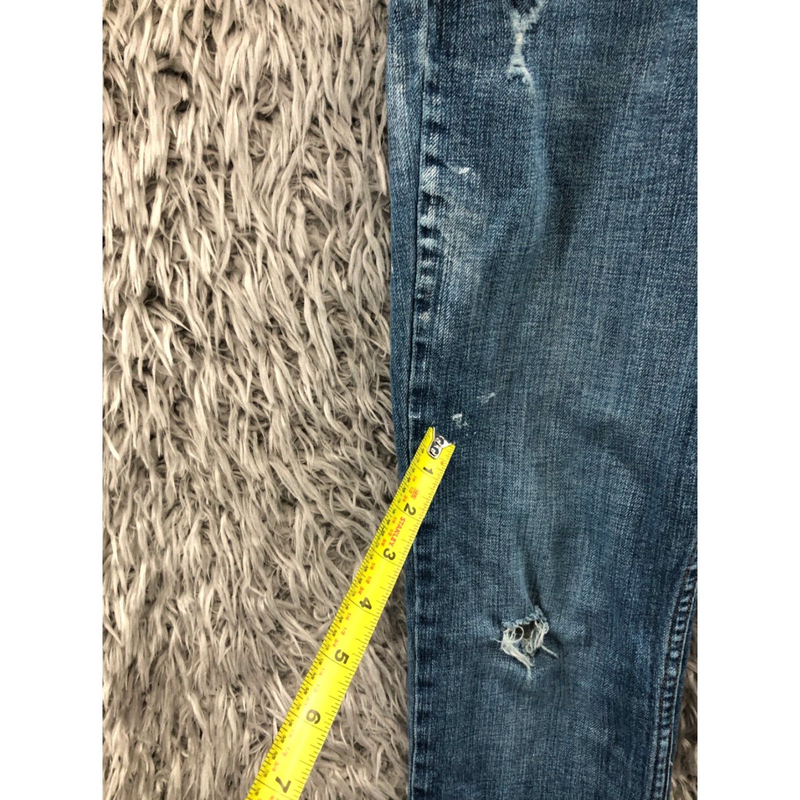 Levi's Levi's 526 Slender Straight Jeans Womens Size 4 Blue SMALL IMPERFECTIONS Size 27" / US 4 / IT 40 - 7 Thumbnail