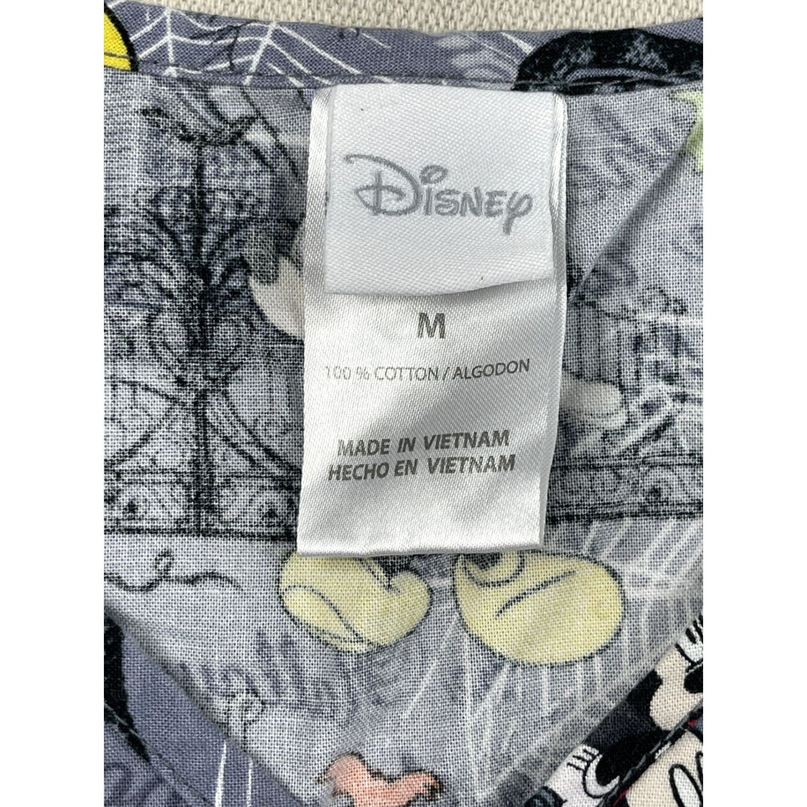 Disney Disney Scrub Top Shirt Women Medium M Mickey Mouse Trick Or Treat Halloween Pockets Multi-Color Cotton/Polyester Medical Disney Size US M / EU 48-50 / 2 - 2 Thumbnail