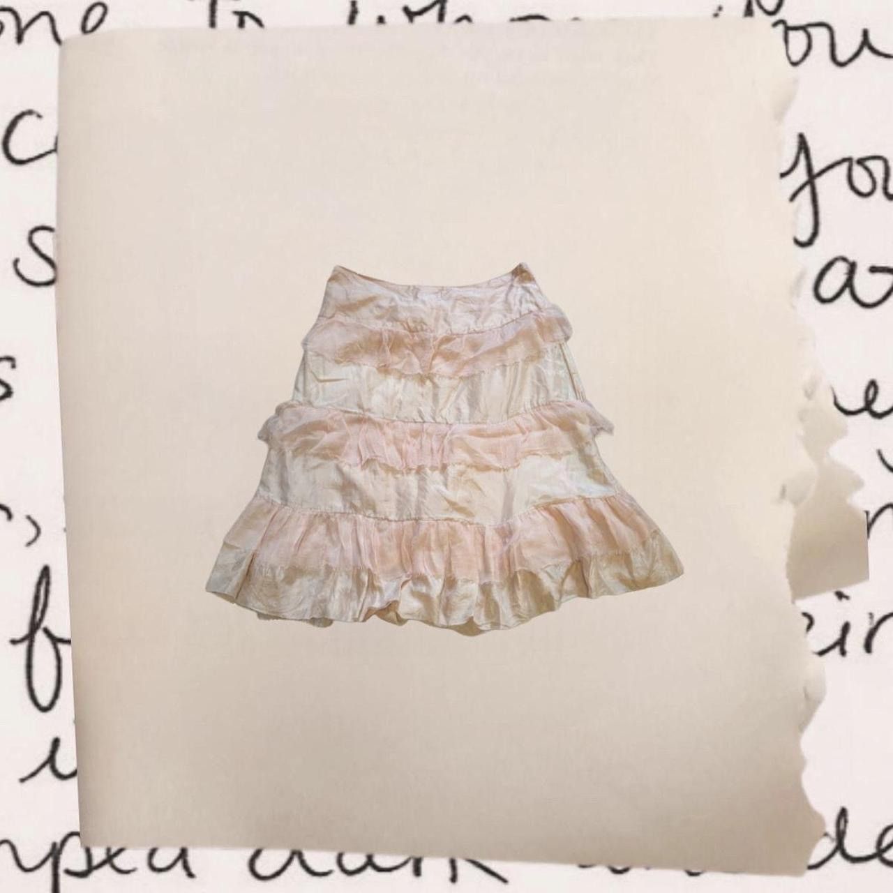 Cop Copine vintage cop copine layered ruffle silk midi skirt Size 30" / US 8 / IT 44 - 3 Thumbnail