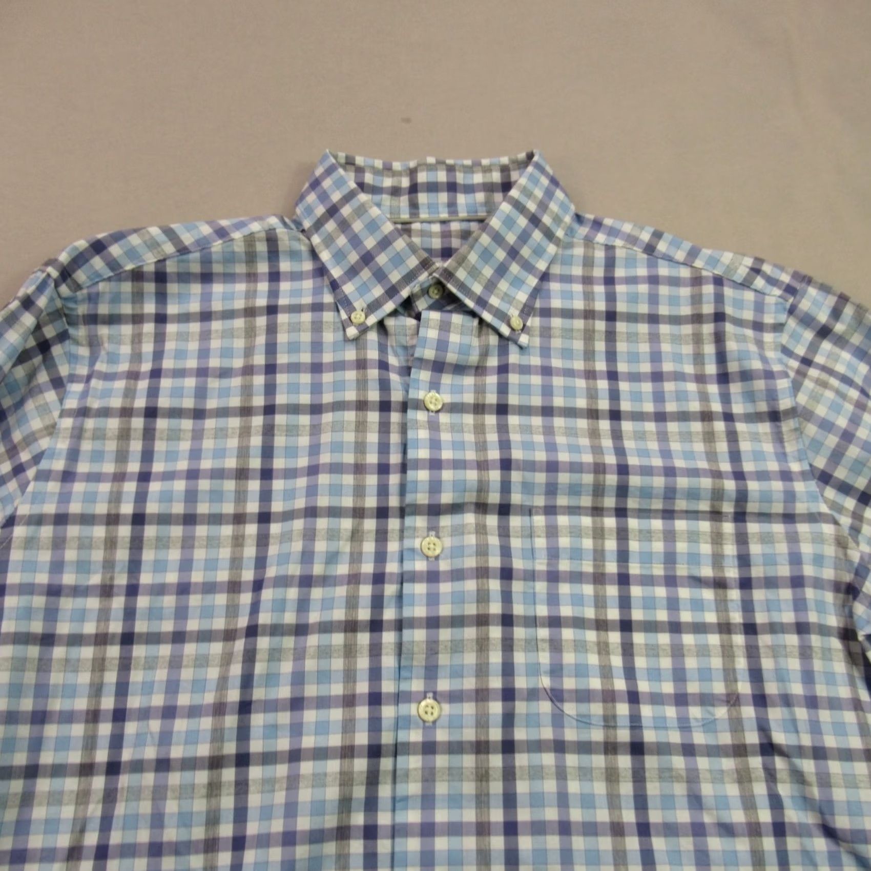 Peter Millar Peter Millar Shirt Mens MediumChecks Casual Long Sleeve Button Front Lightweight Size US M / EU 48-50 / 2 - 3 Thumbnail