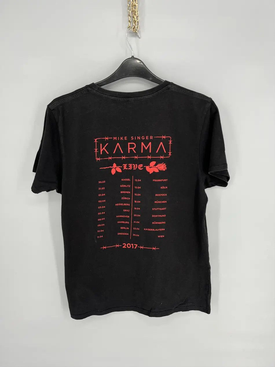 Band Tees × Vintage Vintage Y2K "Mike Singer" Karma Tour Tee "Skull tee" Size US L / EU 52-54 / 3 - 9 Thumbnail