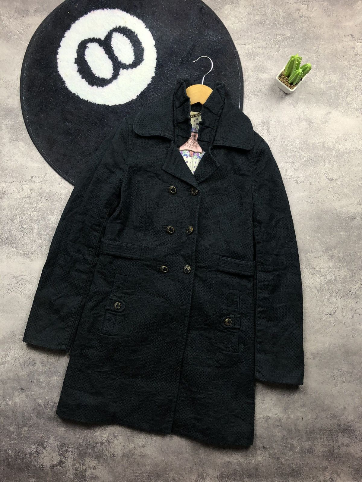 JUICY COUTURE Vintage Minimalistic Cotton Coat Streetwear