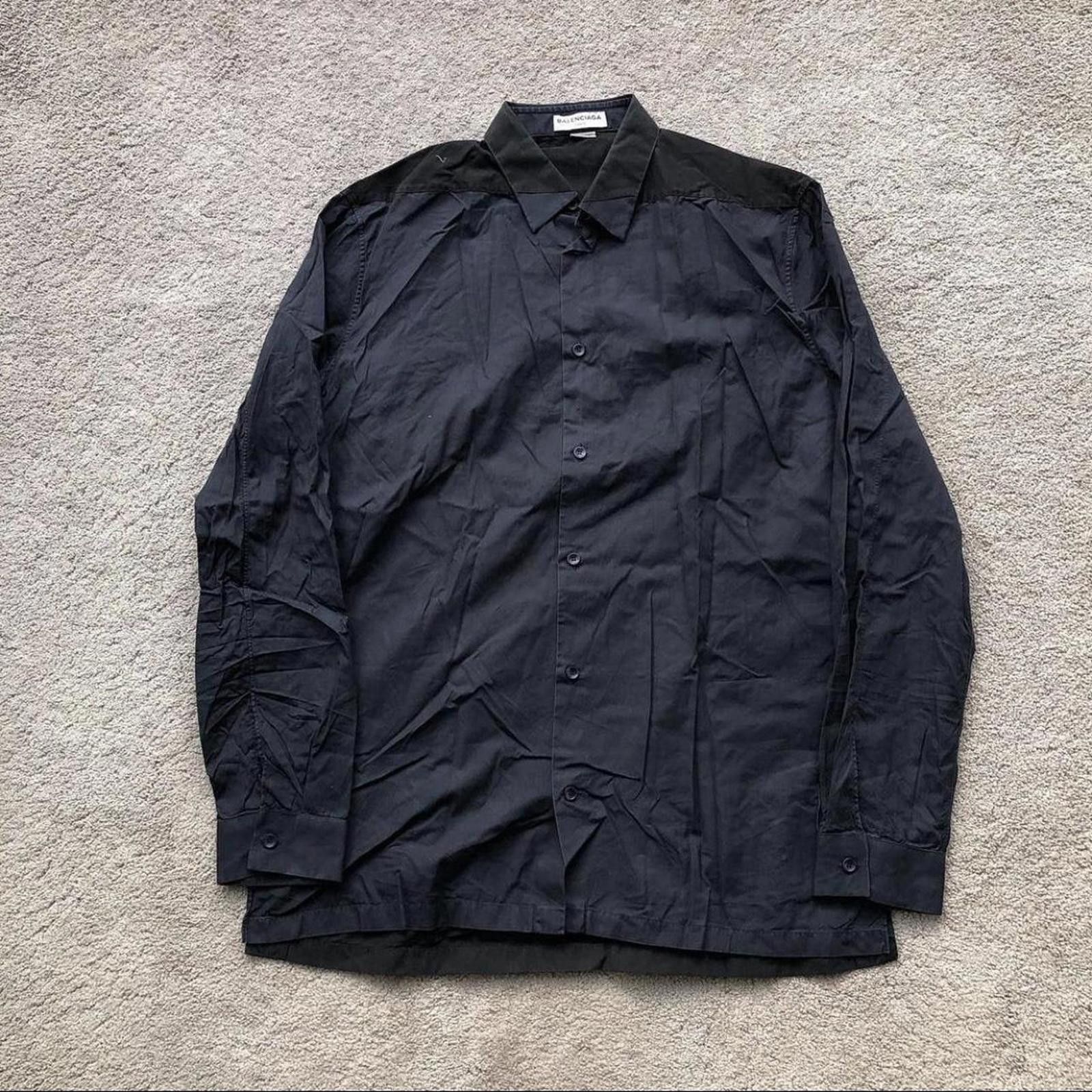 Balenciaga Balenciaga Contrast Button Up Shirt. Size US M / EU 48-50 / 2 - 1 Thumbnail