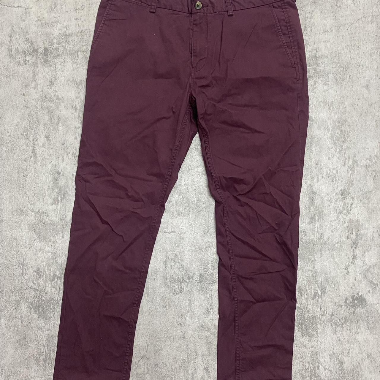 Ben Sherman Burgundy Ben Sherman chino trousers #mensfashion elegant Size US 36 / EU 52 - 2 Thumbnail