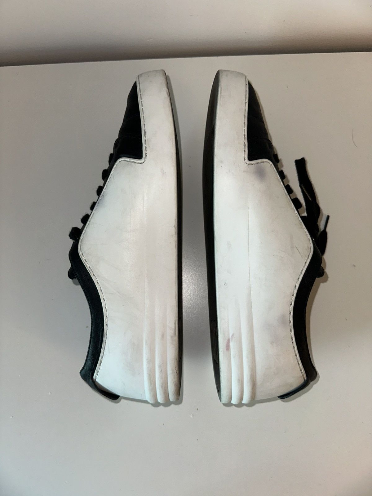 Chanel Chanel White Black Leather Rubber Sneakers Size US 8.5 / EU 41-42 - 6 Thumbnail