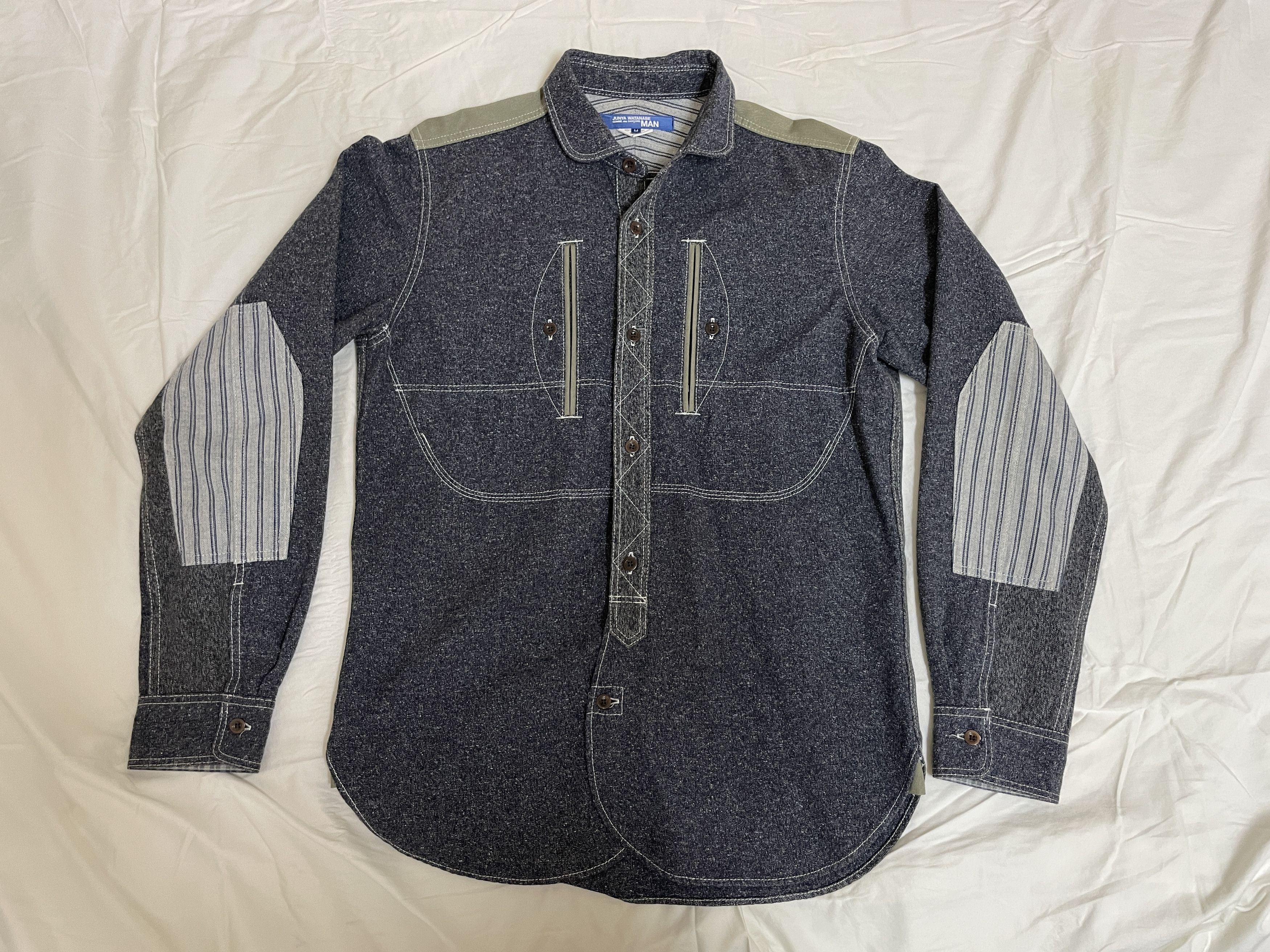 image of Junya Watanabe Man Comme Des Garcons Black Shirt Fw2013 06, Men's (Size Medium)