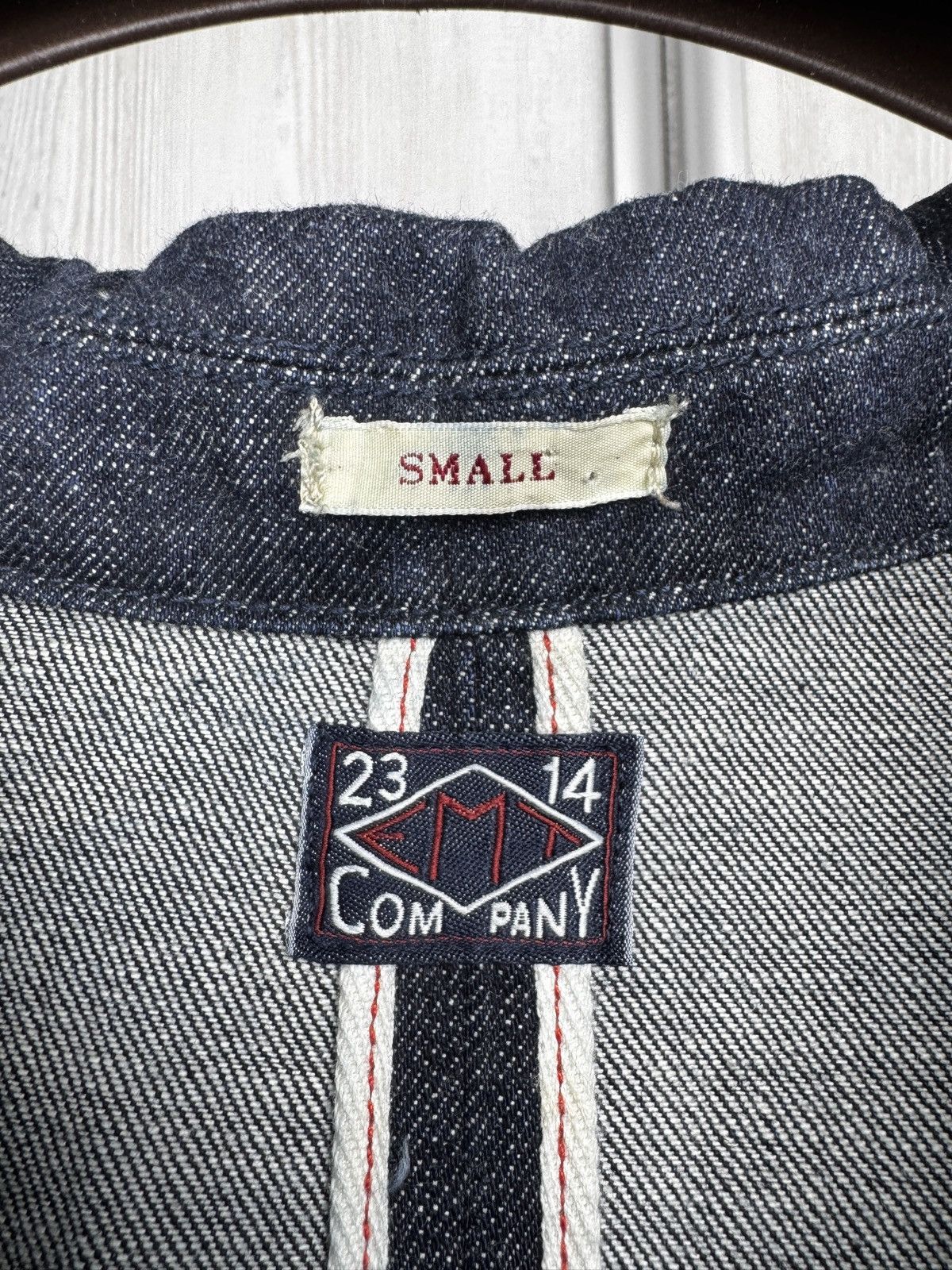 Emmett Emmett Blazer EMT Company Indigo Denim Granger Selvedge Sz S Size 38R - 9 Thumbnail