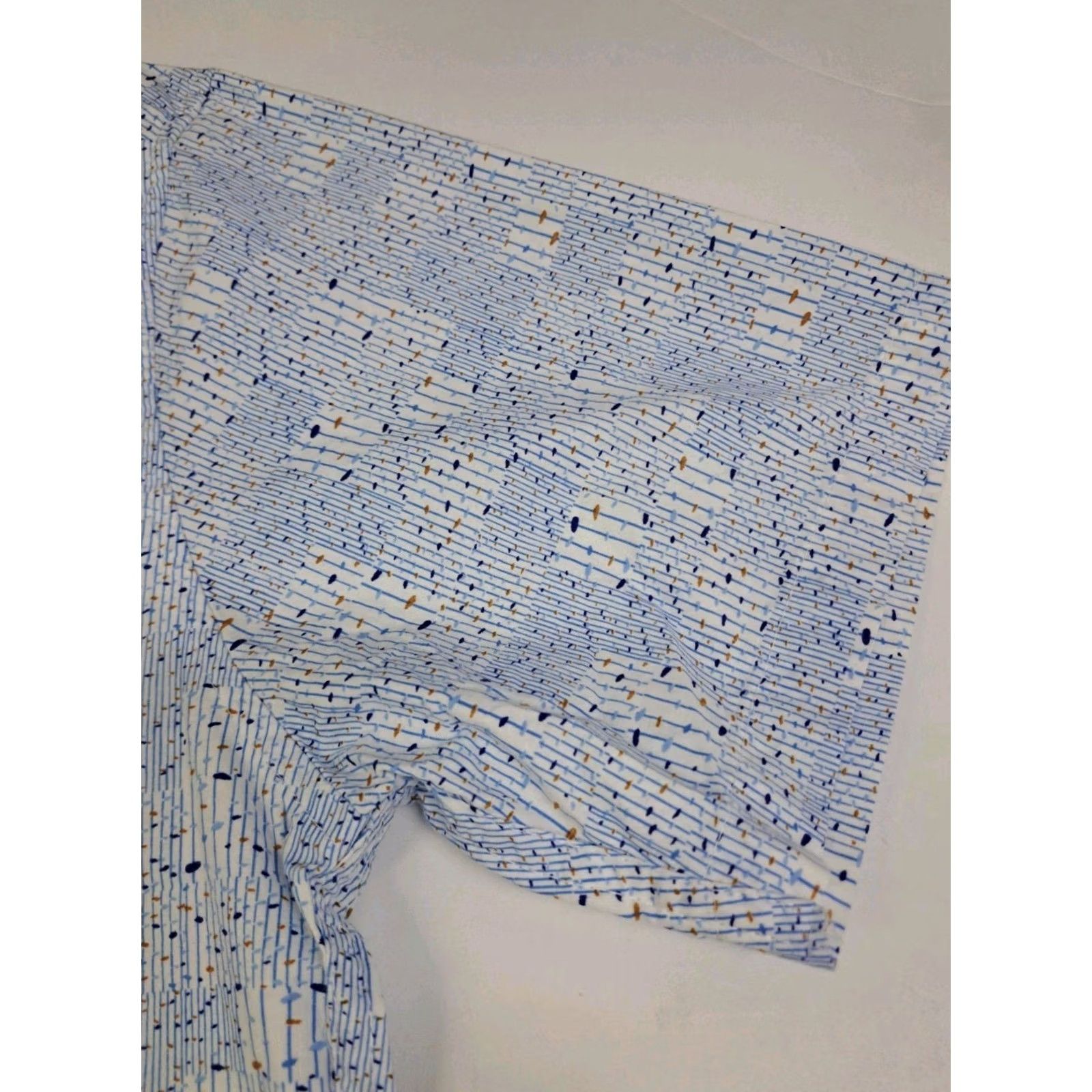 Vintage Smash Shirt Mens Medium Blue/White Short Sleeve Button Up NWT #7001 Size US M / EU 48-50 / 2 - 7 Thumbnail
