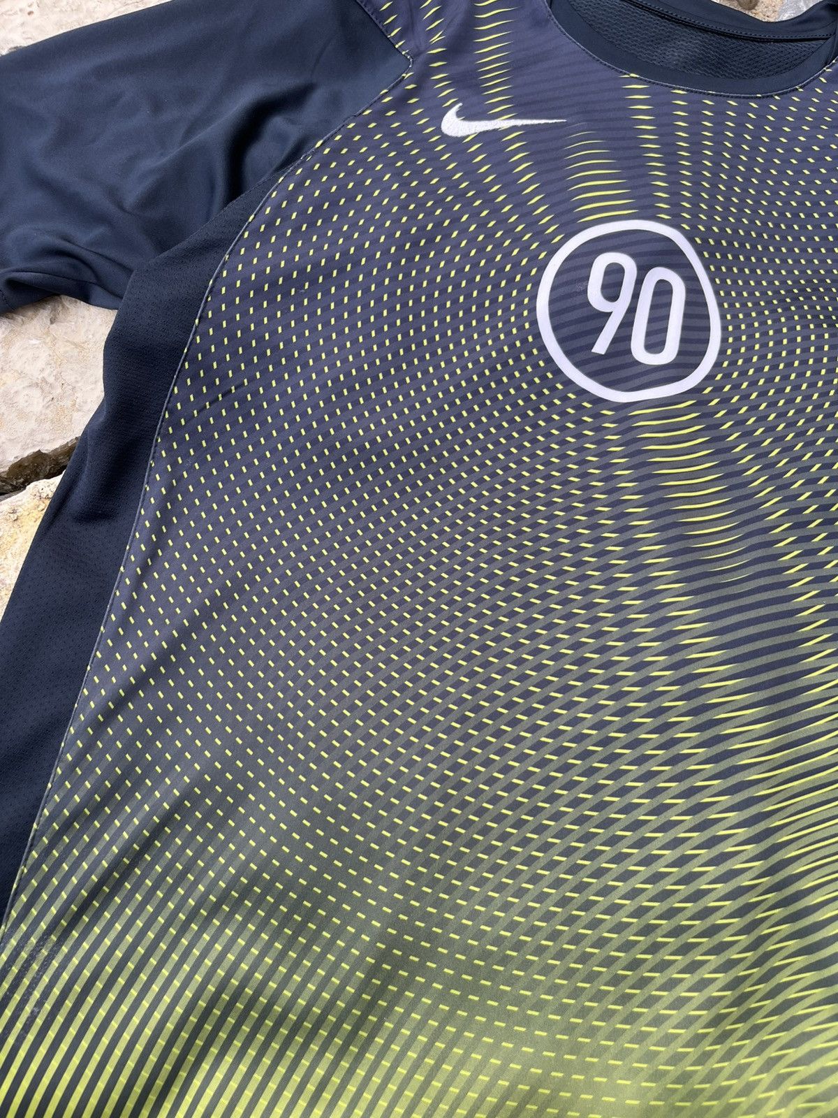 Nike × Vintage Vintage 90s Nike Total 90 y2k soccer jersey tee hype t-shirt Size US S / EU 44-46 / 1 - 8 Thumbnail