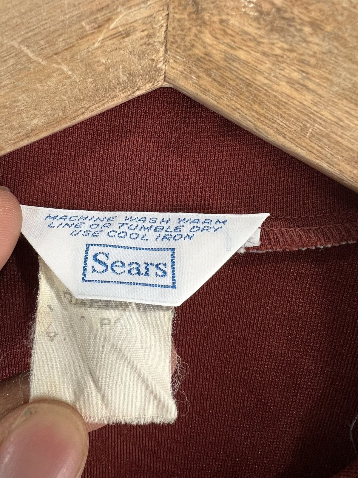 Sears Vintage 70s Sears Button Up Shirt Camo Collar Size L / US 10 / IT 46 - 5 Thumbnail