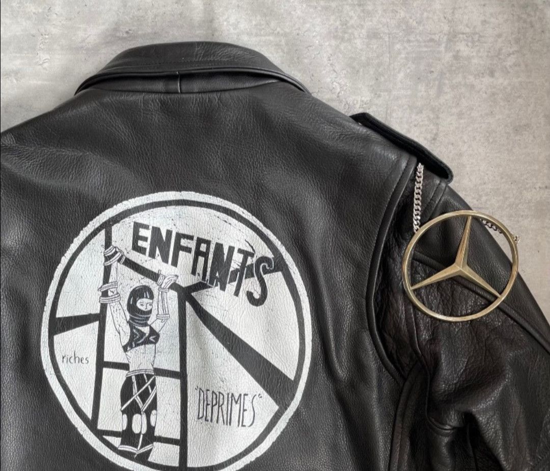 Enfants Riches Deprimes Erd Mercedes-Benz logo leather jacket Size US M / EU 48-50 / 2 - 6 Thumbnail