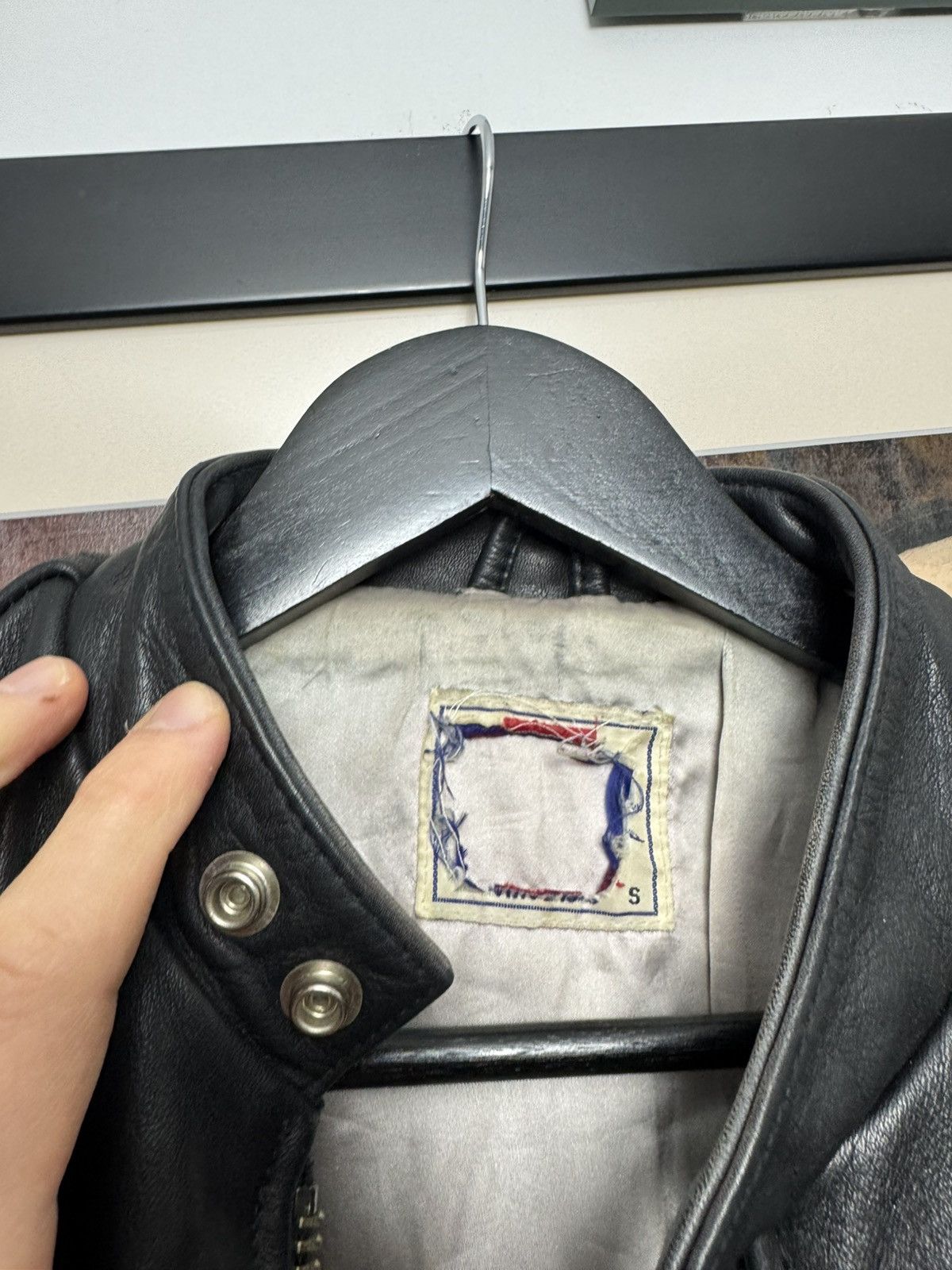 Levi's Vintage 90s Levis Leather Biker Black Jacket Archive Rare Size US S / EU 44-46 / 1 - 9 Thumbnail