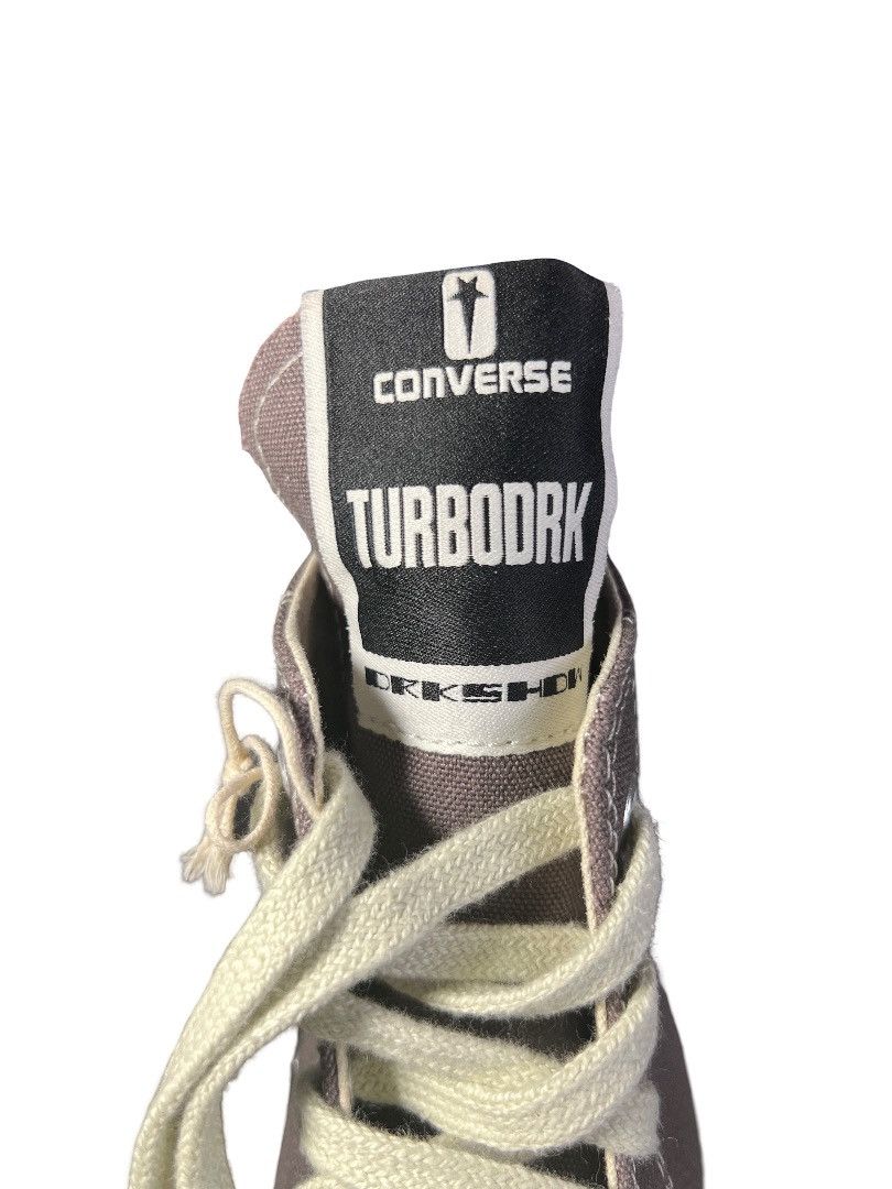Rick Owens Converse × Rick Owens DRKSHDW TurboDRK High-Top Sneakers Size US 5.5 / IT 35.5 - 7 Thumbnail