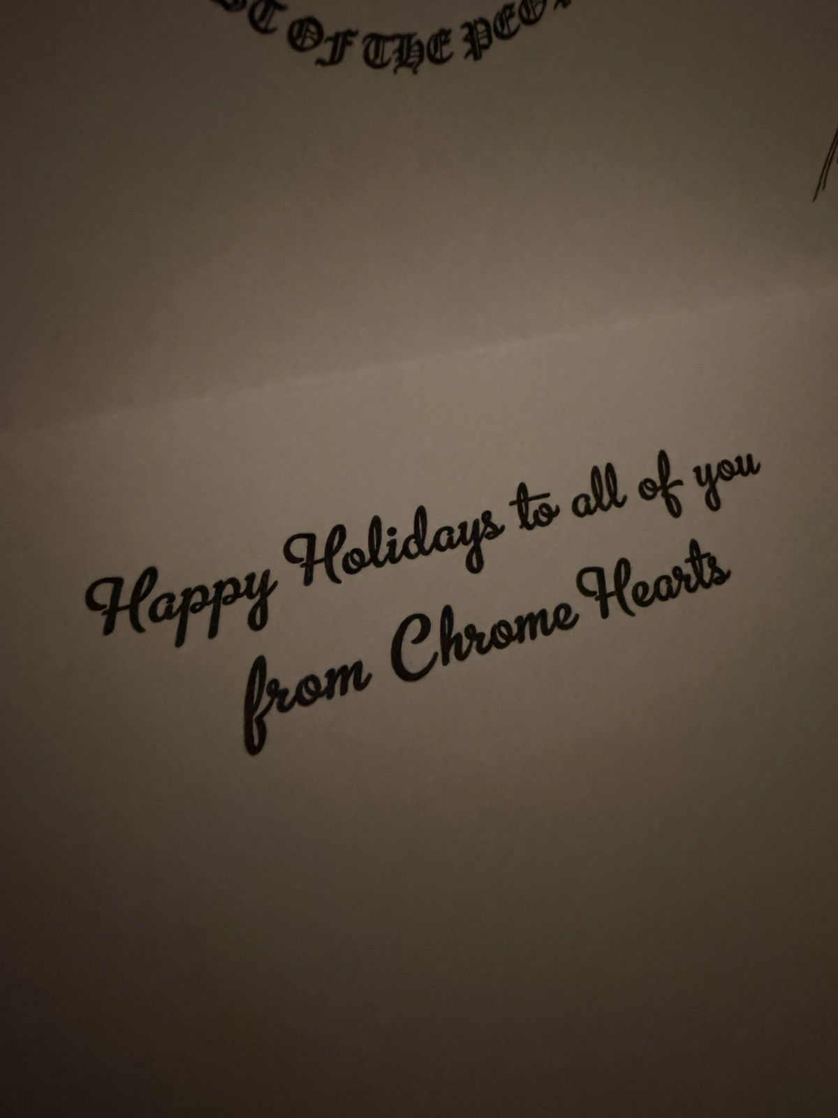 Chrome Hearts Chrome Hearts Matty Boy Santa 2019 VIP Christmas Card Size ONE SIZE - 7 Thumbnail