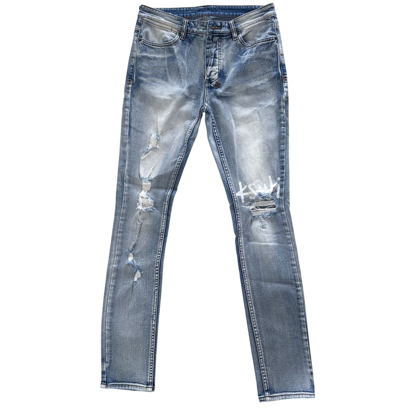 Ksubi Ksubi Van Winkle 1999 City High Jeans Size US 33 - 1 Thumbnail