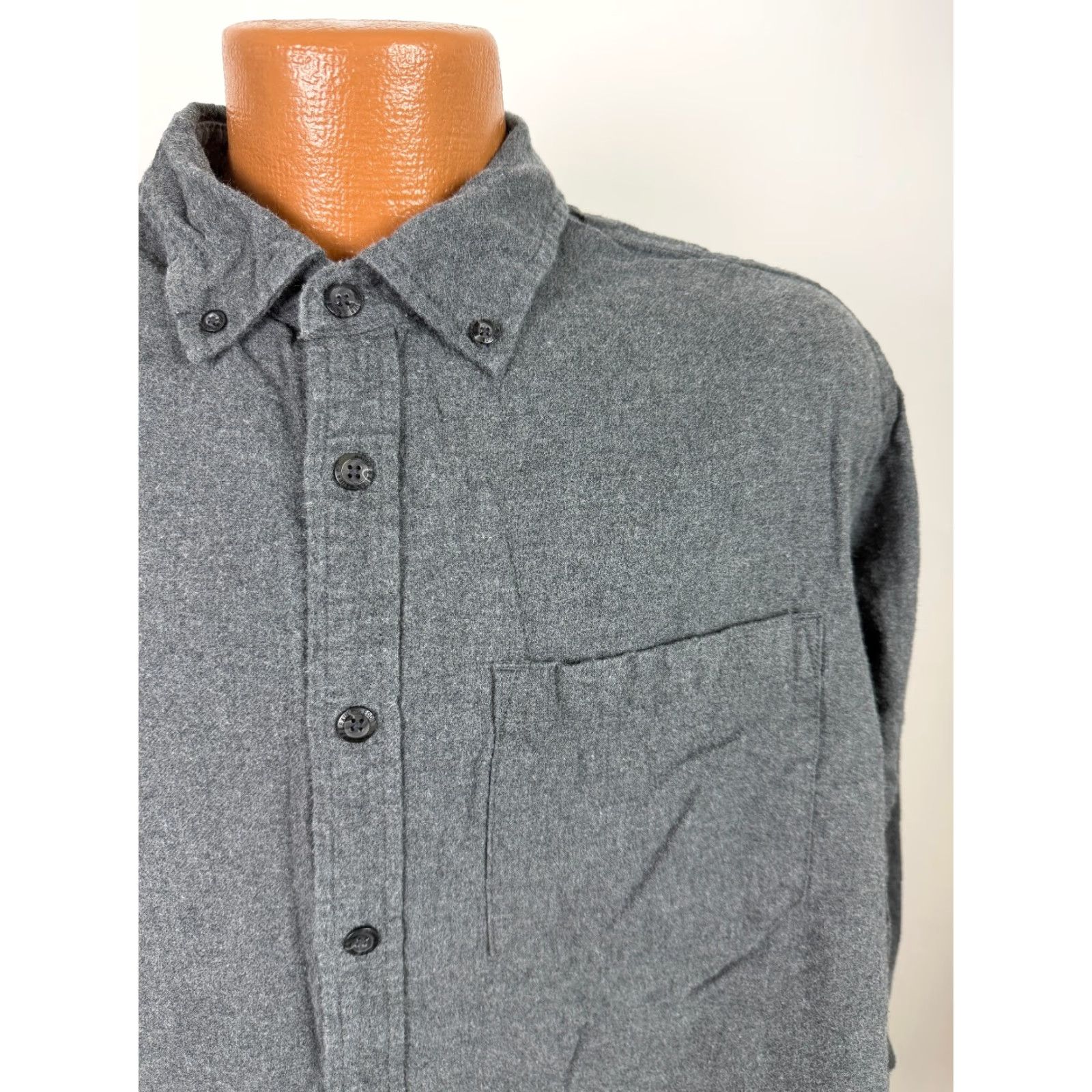 Eddie Bauer Eddie Bauer Shirt Men XXL Gray Flannel Cotton Button-Up Long Sleeve Midweight Outdoor Size US XXL / EU 58 / 5 - 2 Thumbnail