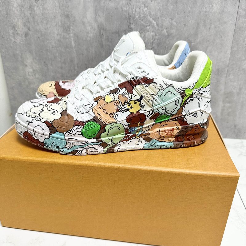 Louis Vuitton Louis Vuitton Trainer ART Collaborative Sneakers 0079 Size US 9.5 / EU 42-43 - 1 Thumbnail