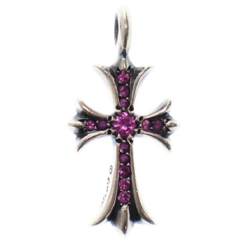 Chrome Hearts Chrome Hearts Pink Sapphire Tiny Cross Pendant Size ONE SIZE - 1 Thumbnail