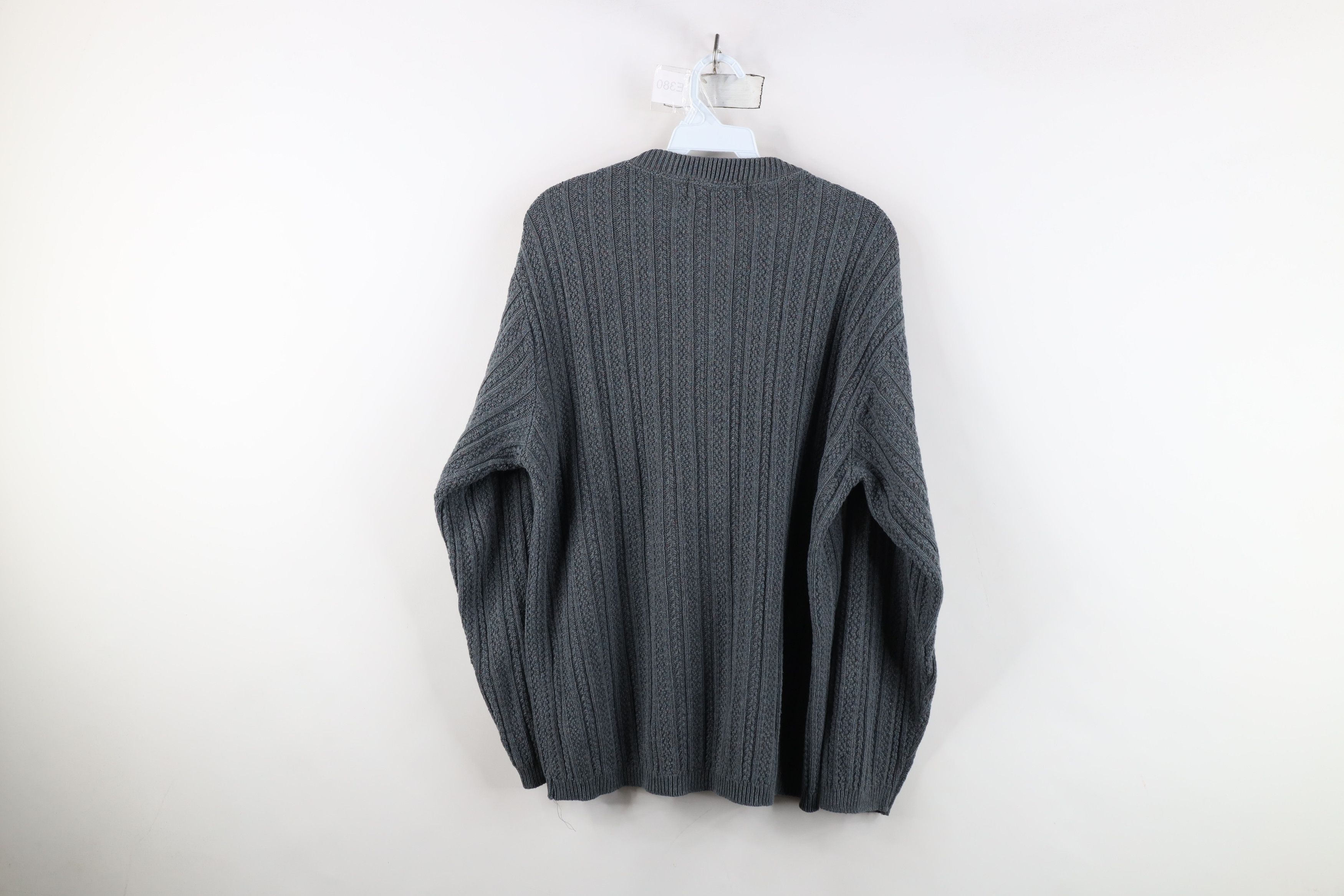 Vintage Vintage 90s Streetwear Framed Ribbed Knit Henley Sweater USA Size US M / EU 48-50 / 2 - 11 Thumbnail