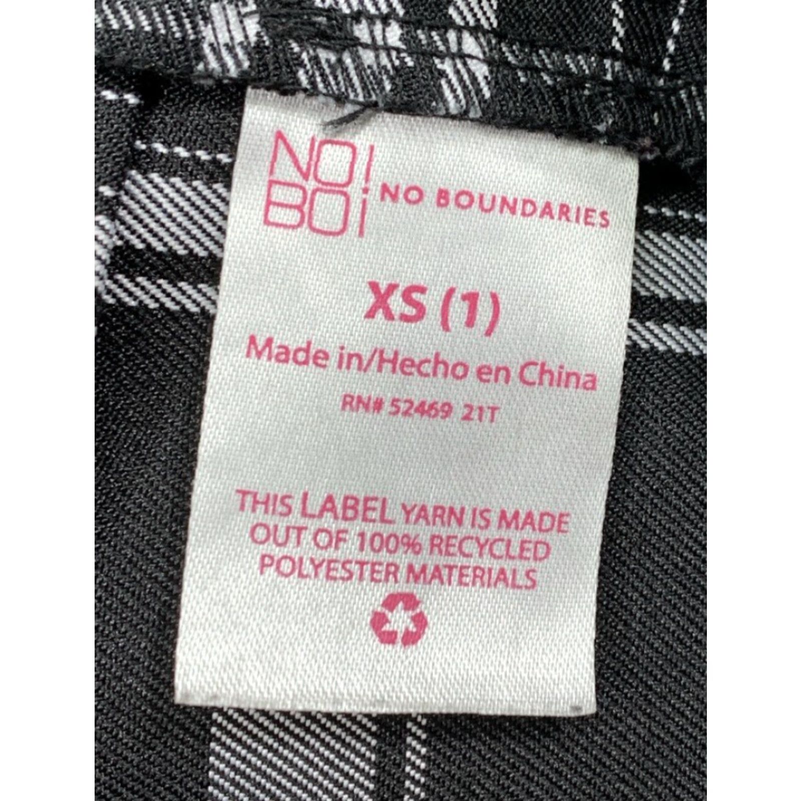 Vintage No Boundaries Mini Skirt Junior's Size XS Black White Plaid Pleated Patchwork Skirt Boys Girls Size 26" / US 2 / IT 38 - 7 Thumbnail