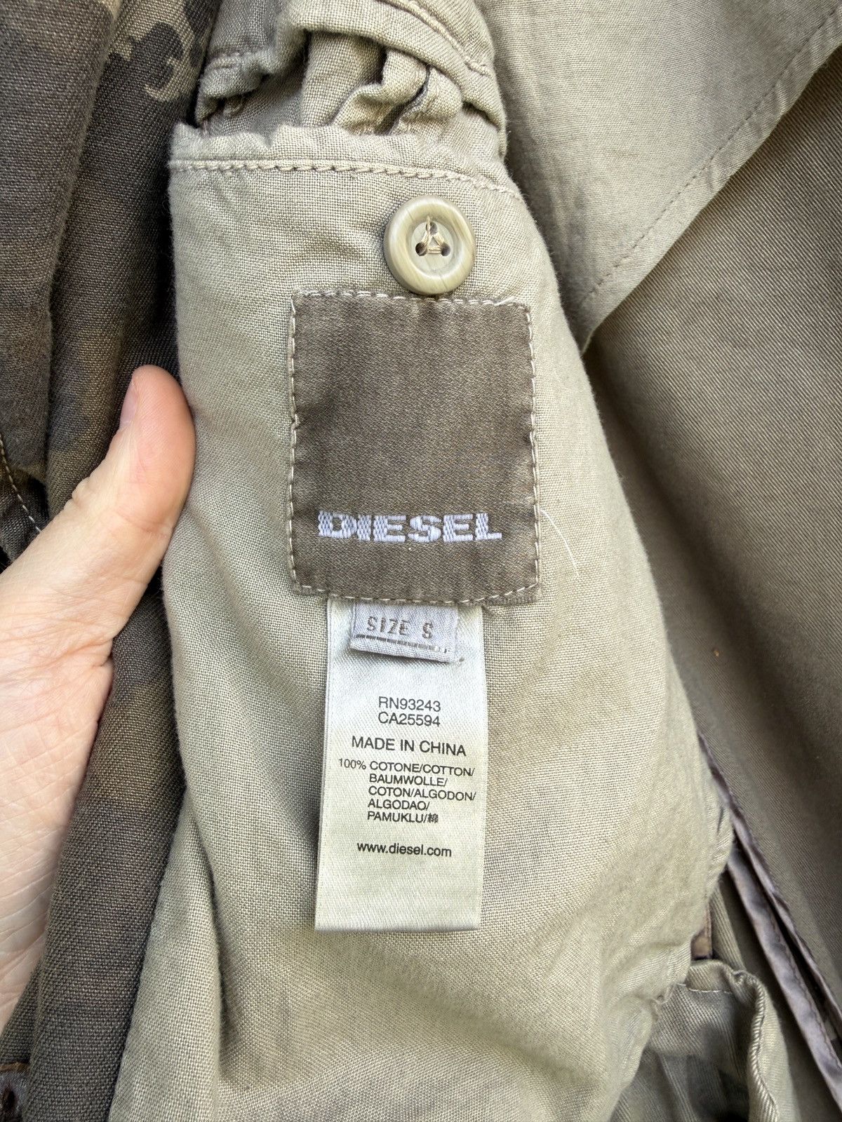 Diesel Vintage Diesel Denim Camo blazer Jacket Size US S / EU 44-46 / 1 - 7 Thumbnail