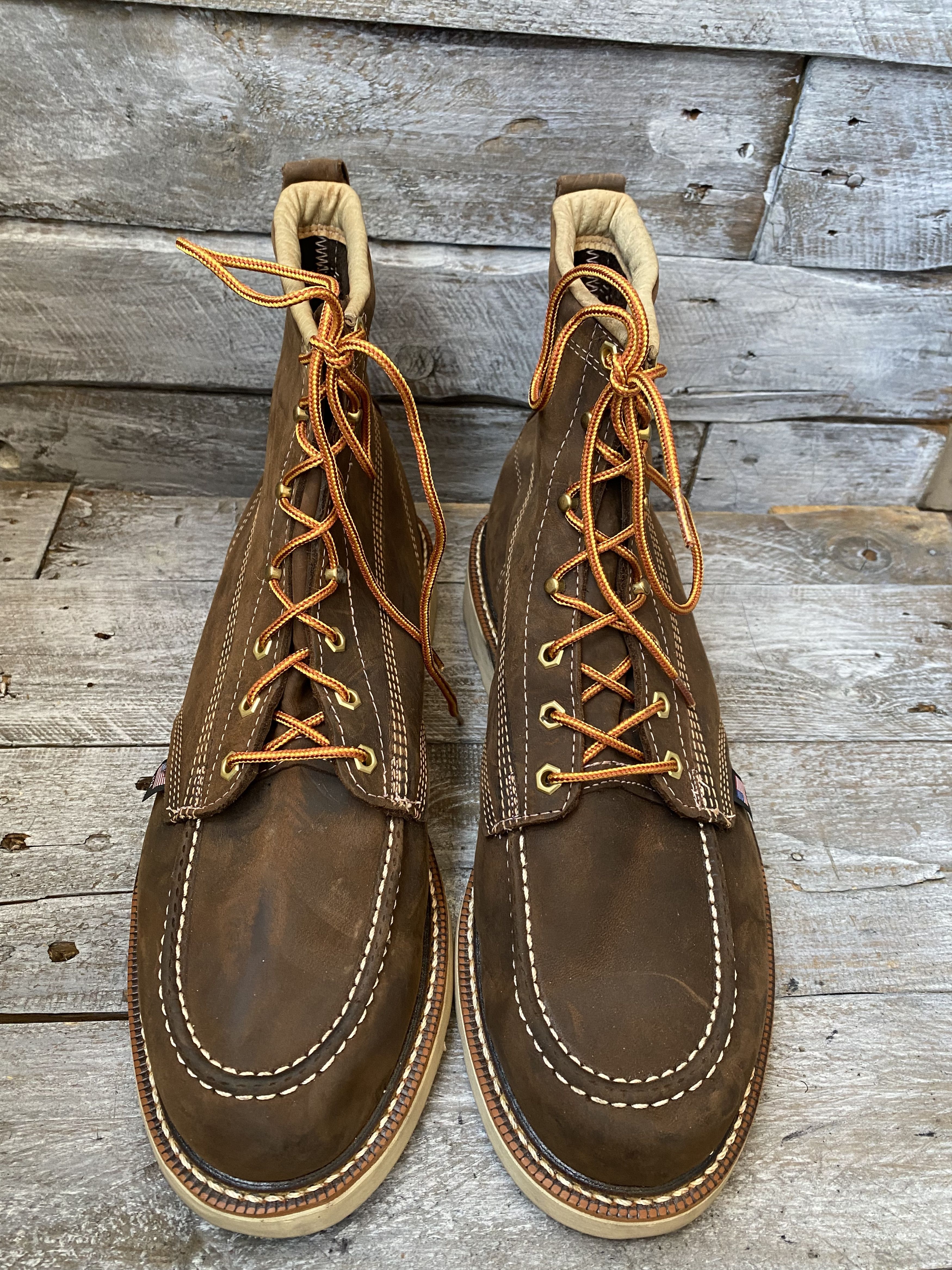 Thorogood Thorogood dark brown work boots soft toe Size US 14 / EU 47 - 9 Thumbnail