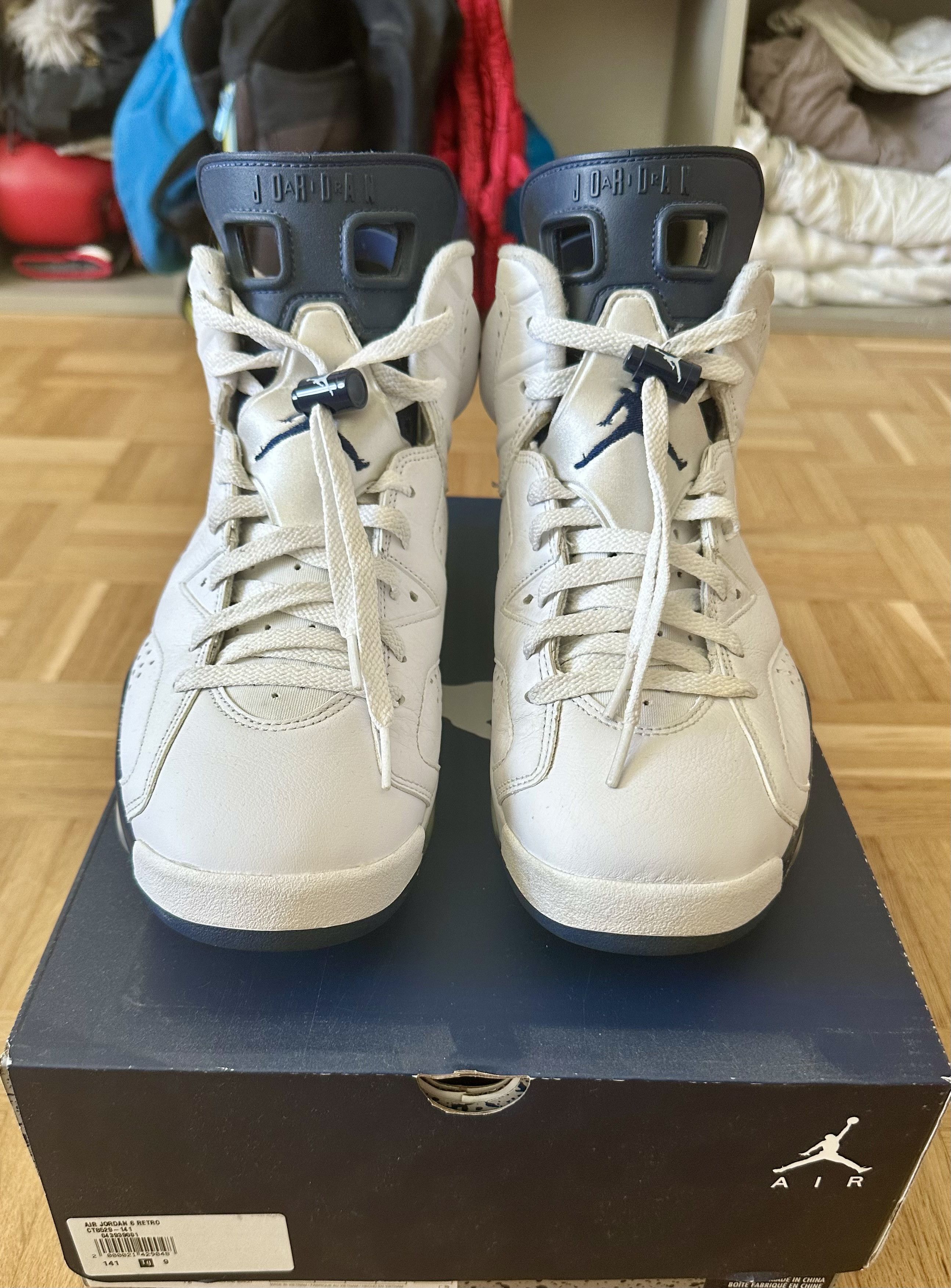 Jordan Brand Air jordan 6 retro white/midnight navy Size US 9 / EU 42 - 2 Thumbnail