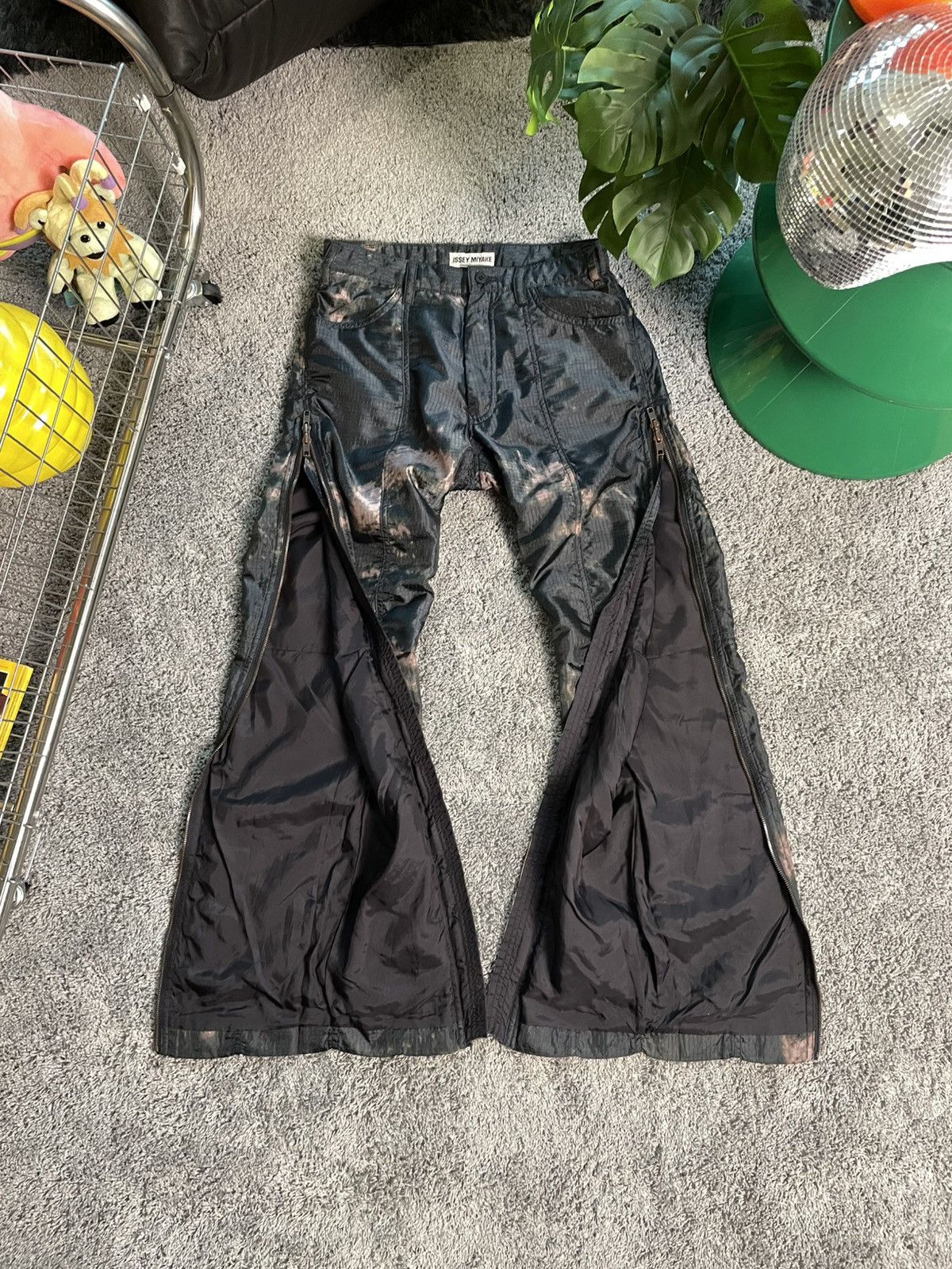 Issey Miyake Issey Miyake Bleach Full Side Zip Pant Size US 29 - 9 Thumbnail