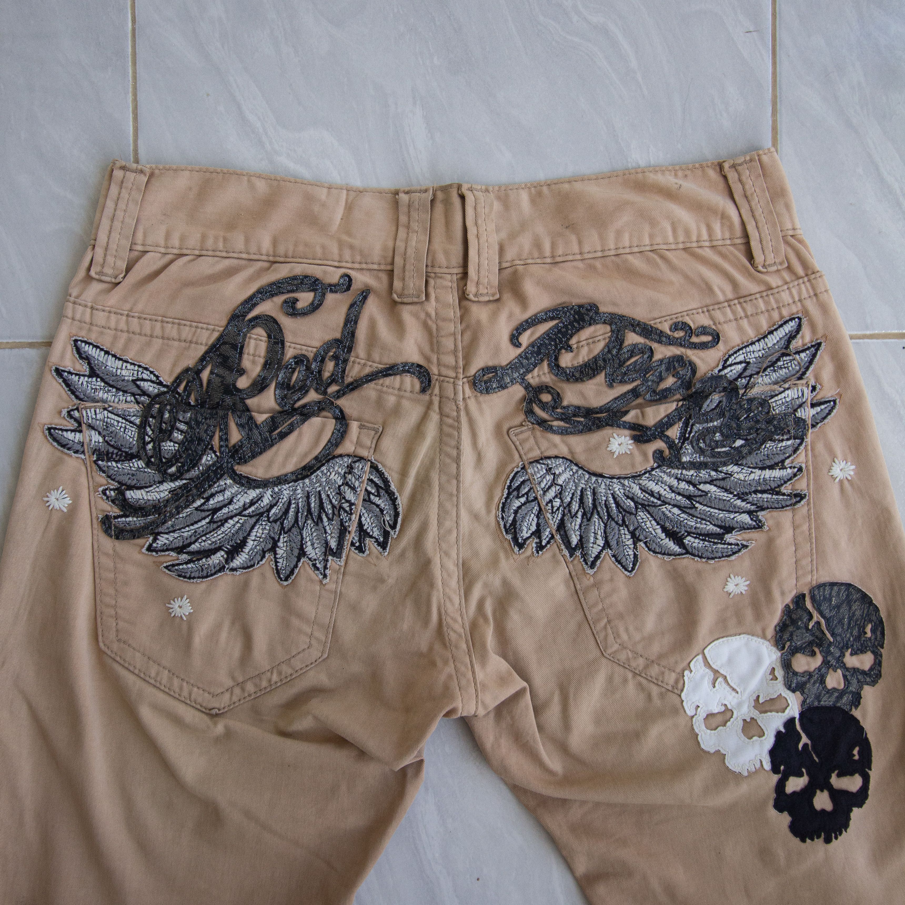 Japanese Brand Red Pepper Wings and Skulls Size US 34 / EU 50 - 3 Thumbnail