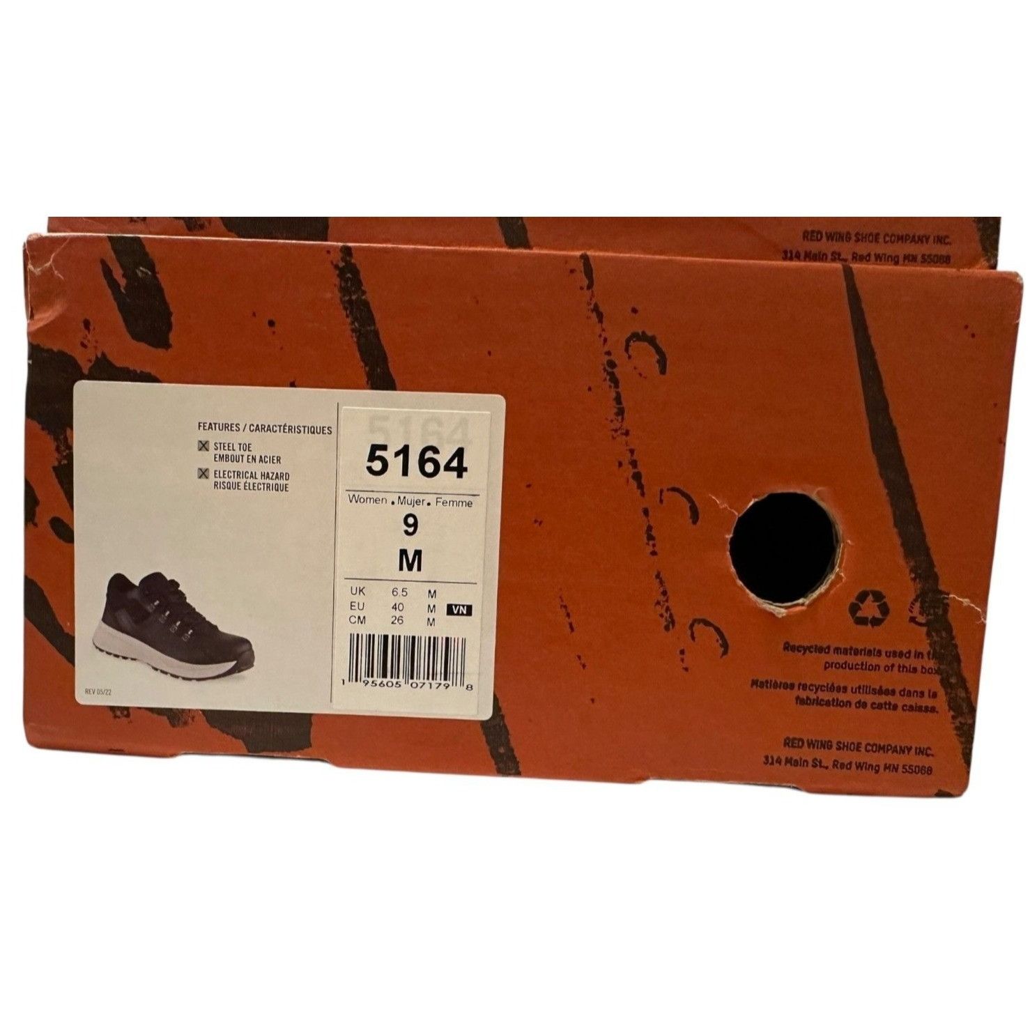Red Wing Worx by Red Wing 5164 AntiMatter Safety Toe SR EH Black Work Size US 9 / IT 39 - 7 Thumbnail