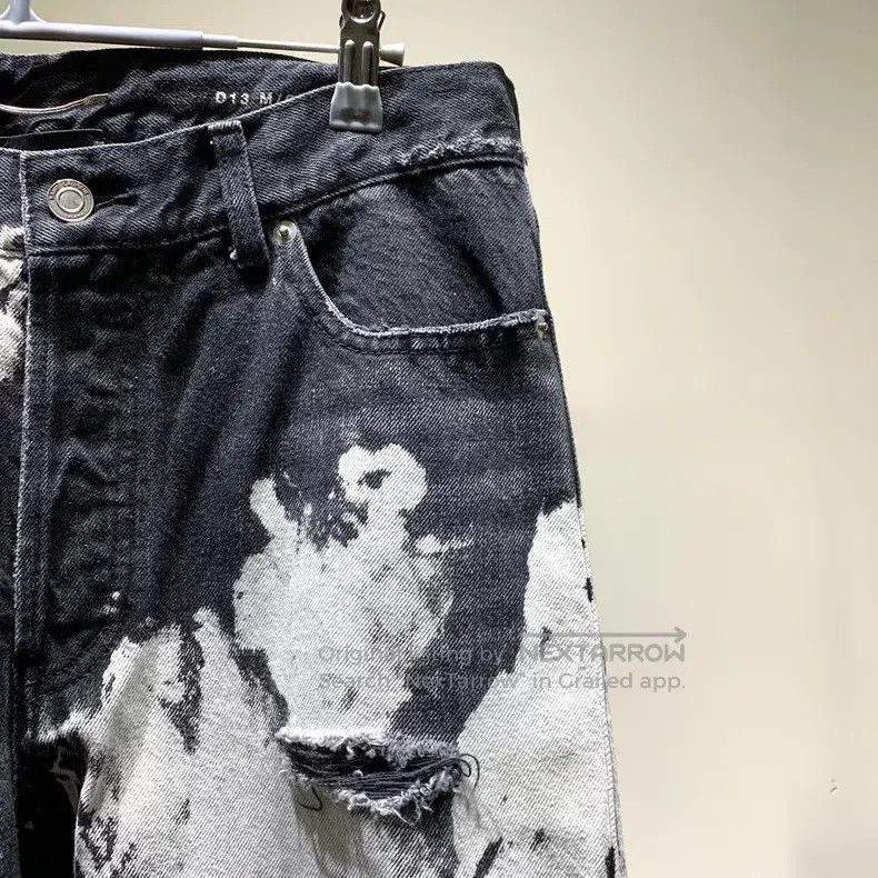 Saint Laurent Paris Saint Laurent Paris Splashed Ink Design Jeans Size US 31 - 6 Thumbnail