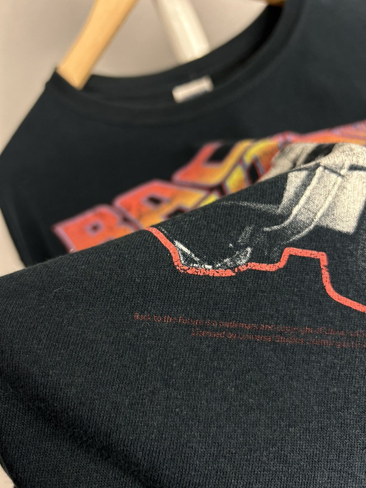Vintage Back to the Future DeLorean Time Machine Movie T Shirt Black Size US L / EU 52-54 / 3 - 5 Thumbnail