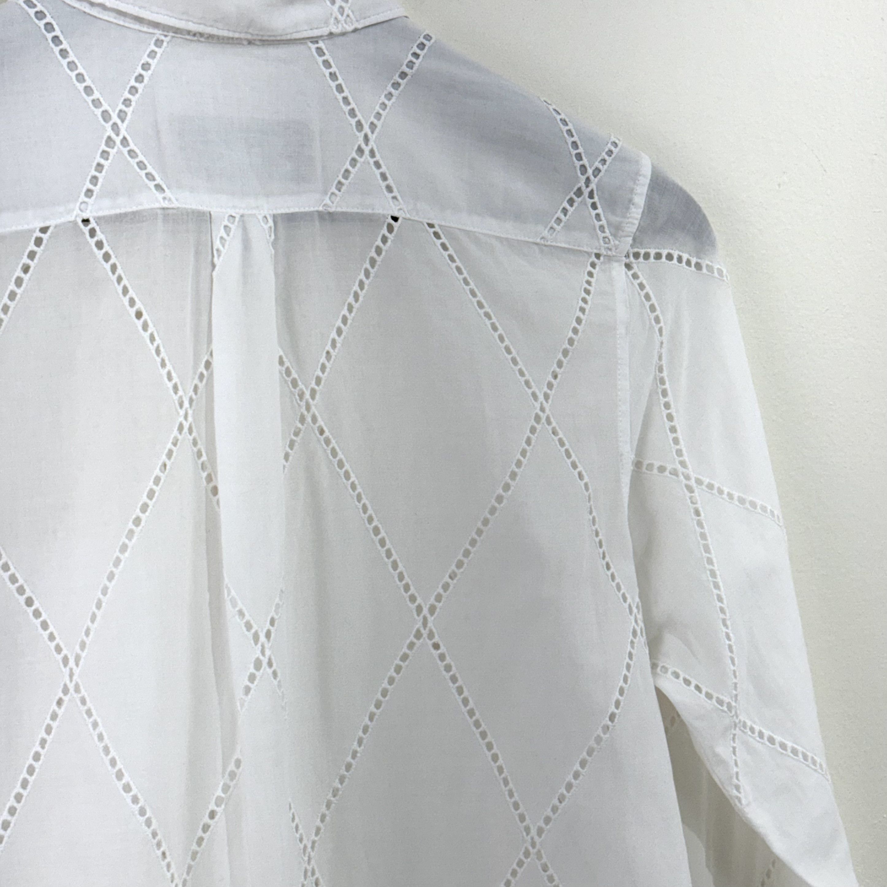 Comme des Garcons Comme des Garçons tricot Diamond Lace Round Collar Shirt Size S / US 4 / IT 40 - 8 Thumbnail