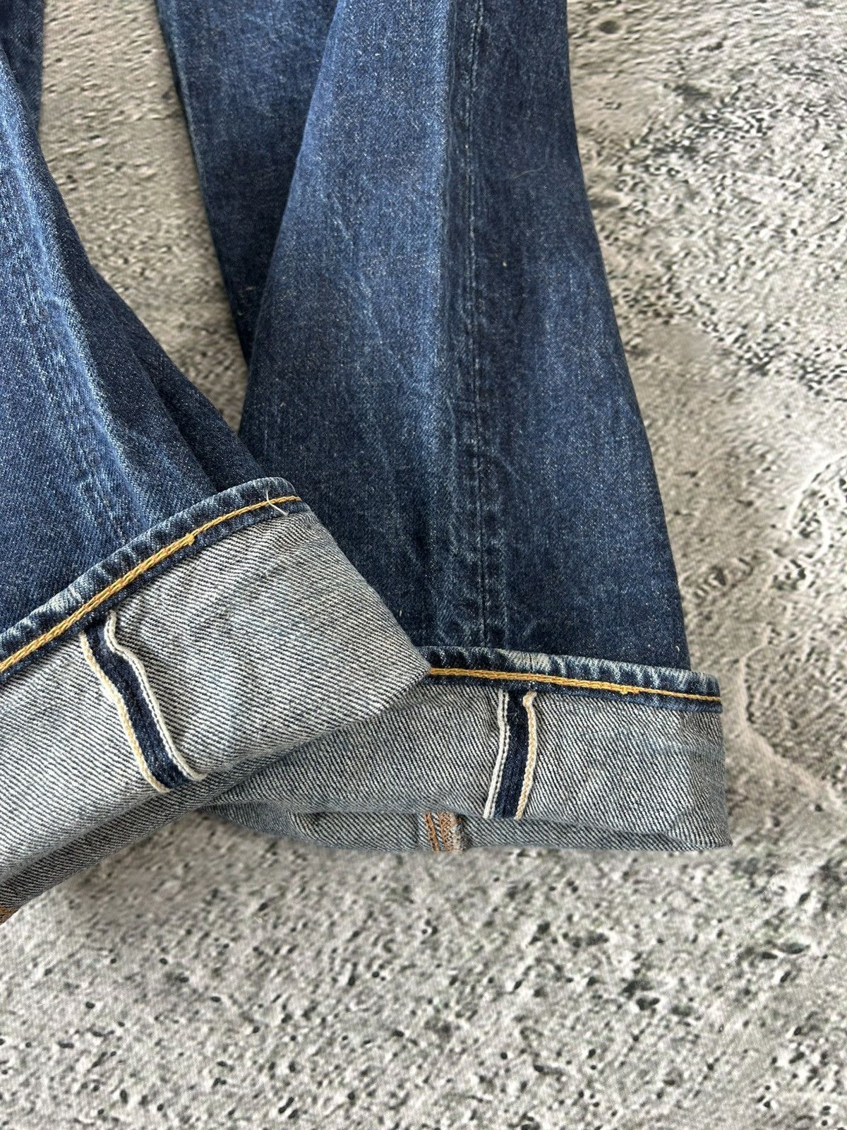 Evisu Evisu jeans daicock vintage selvedge navy big logo white Size 28" / US 6 / IT 42 - 7 Thumbnail