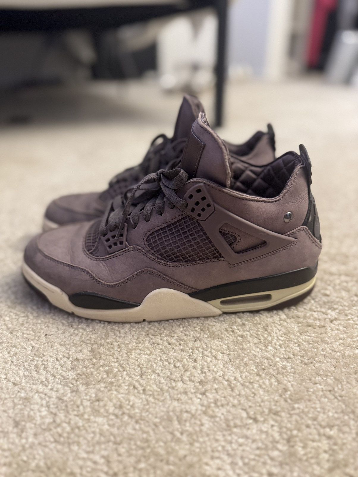A Ma Maniere × Nike JORDAN 4 A MA MANIÉRE VIOLET ORE Size US 9.5 / EU 42-43 - 9 Thumbnail