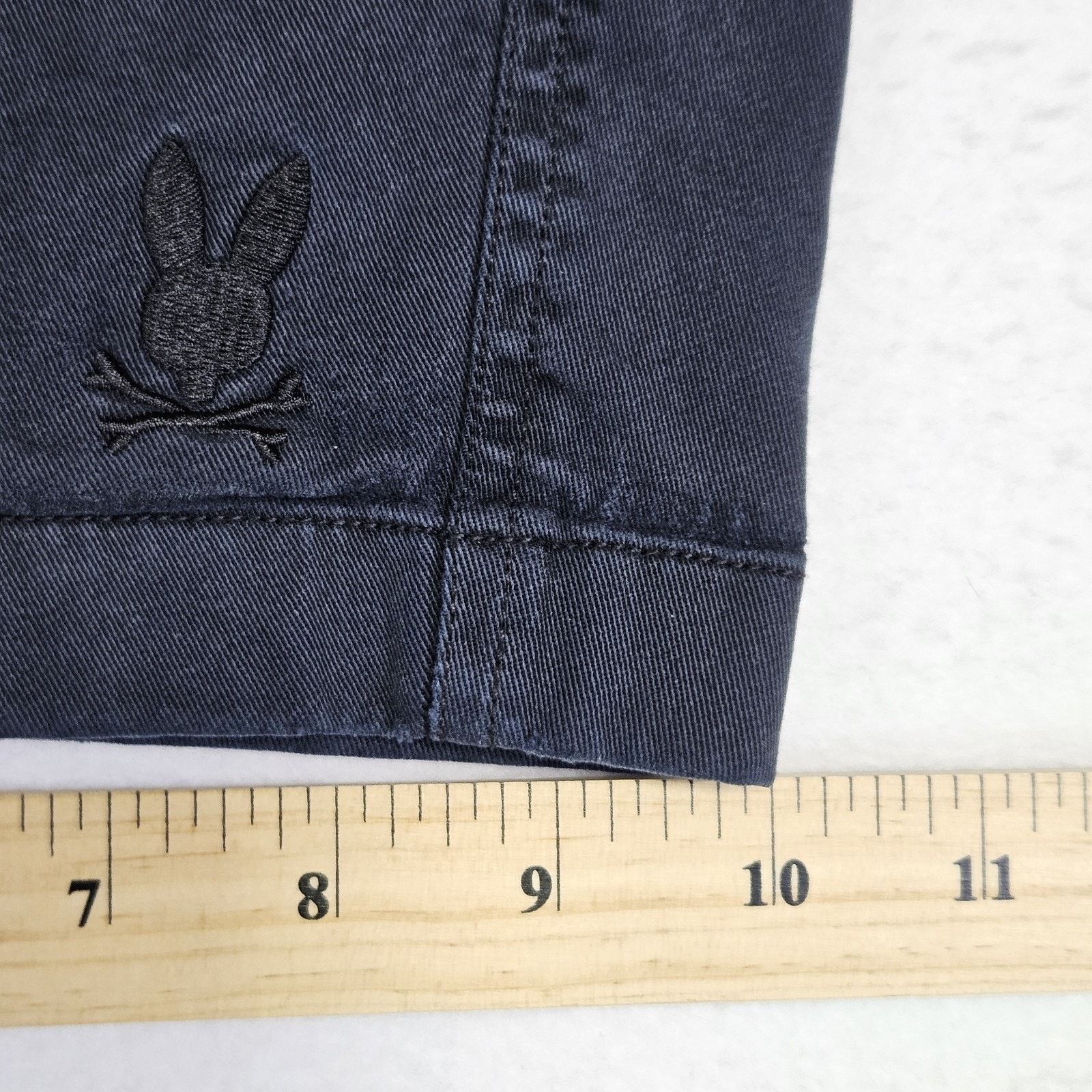 Psycho Bunny Psycho Bunny Willis Shorts Navy Stretch Tencel Size US 31 - 19 Thumbnail