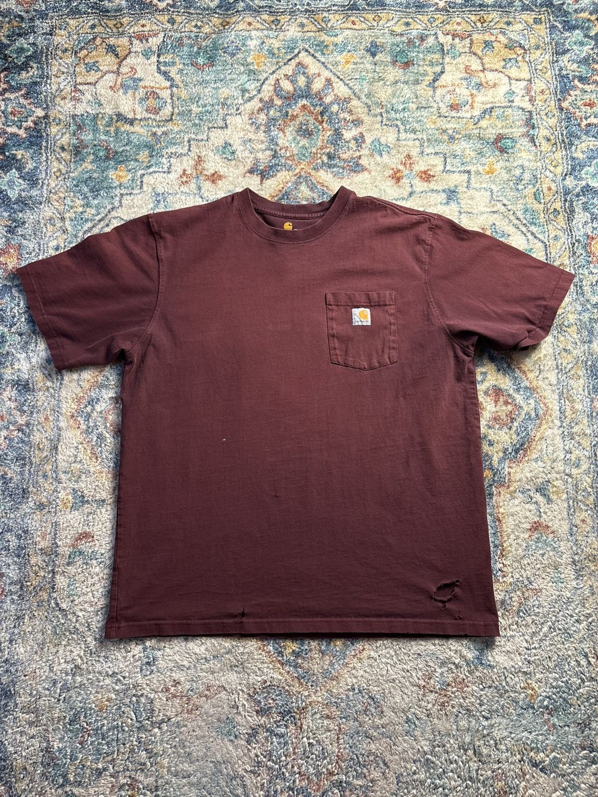 Carhartt Carhartt DISTRESSED Blank Pocket T-shirt Medium Size US M / EU 48-50 / 2 - 1 Thumbnail