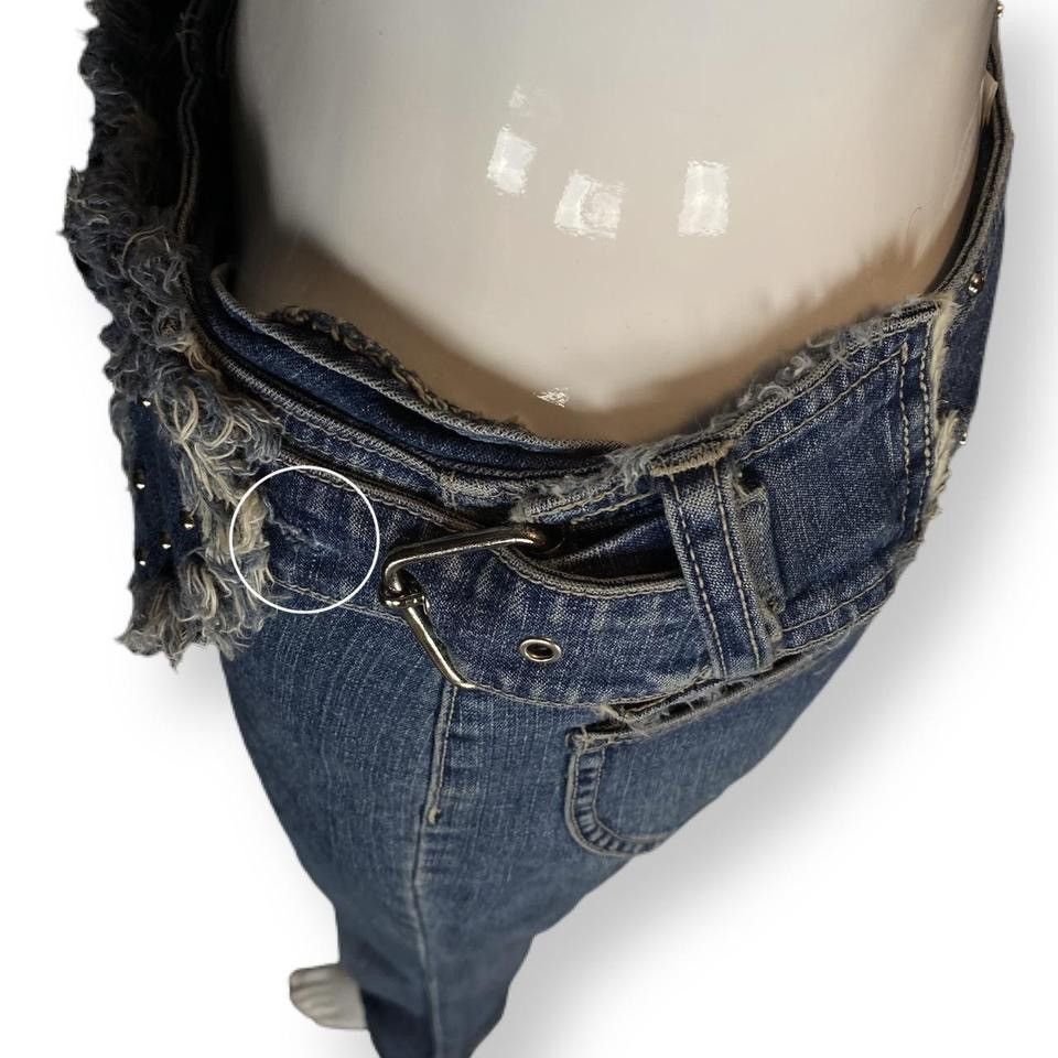 Other Y2K Rhinestone Heart Jeans Size 27" / US 4 / IT 40 - 4 Thumbnail