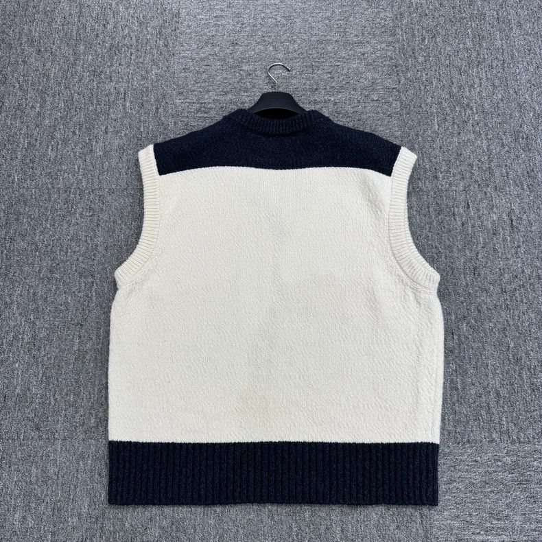 Dior Dior Color-blocked V-neck wool vest Size US XXL / EU 58 / 5 - 2 Thumbnail