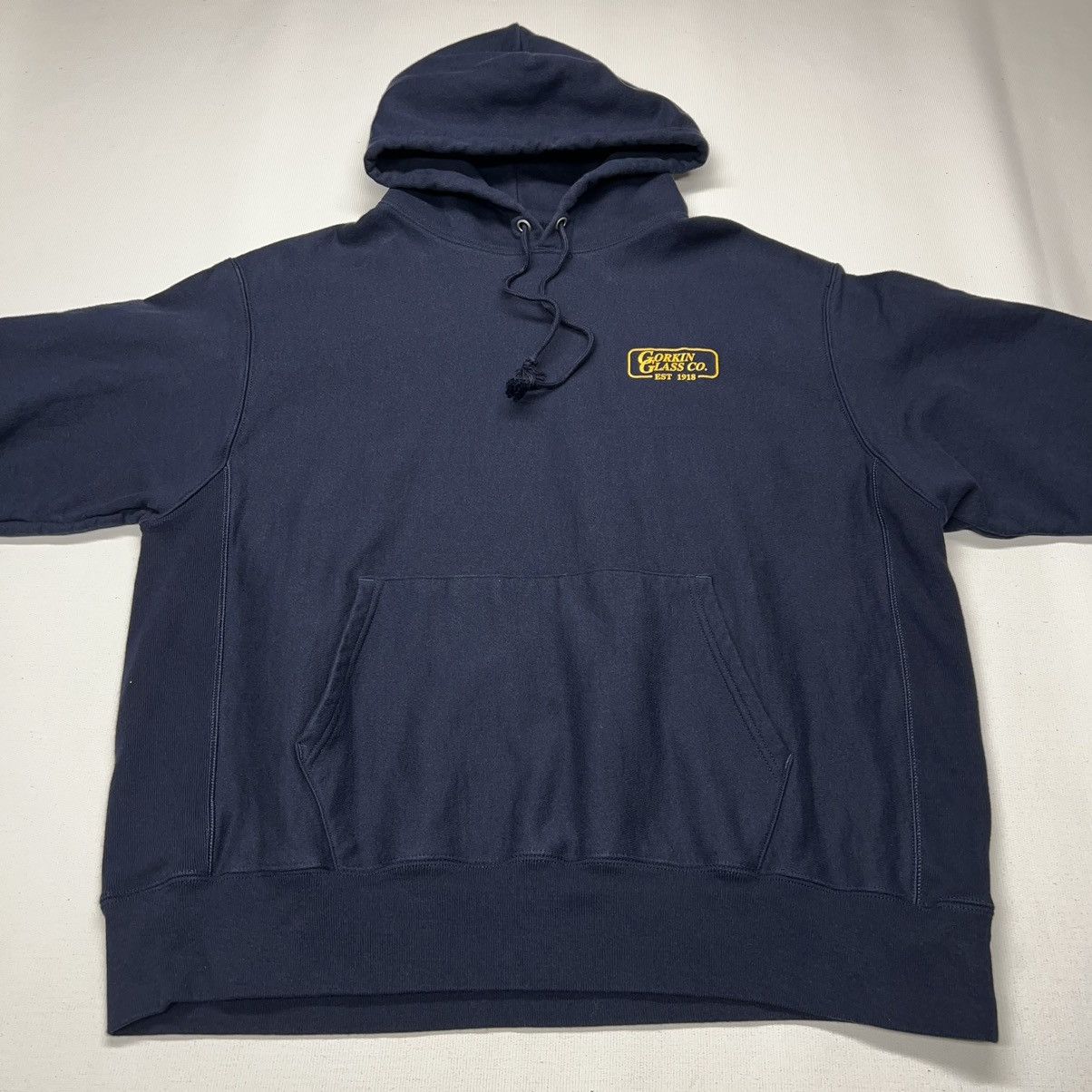 Champion Champion Reverse Weave Hoodie Blue Sweatshirt Glass Logo Y2K Size US XL / EU 56 / 4 - 2 Thumbnail