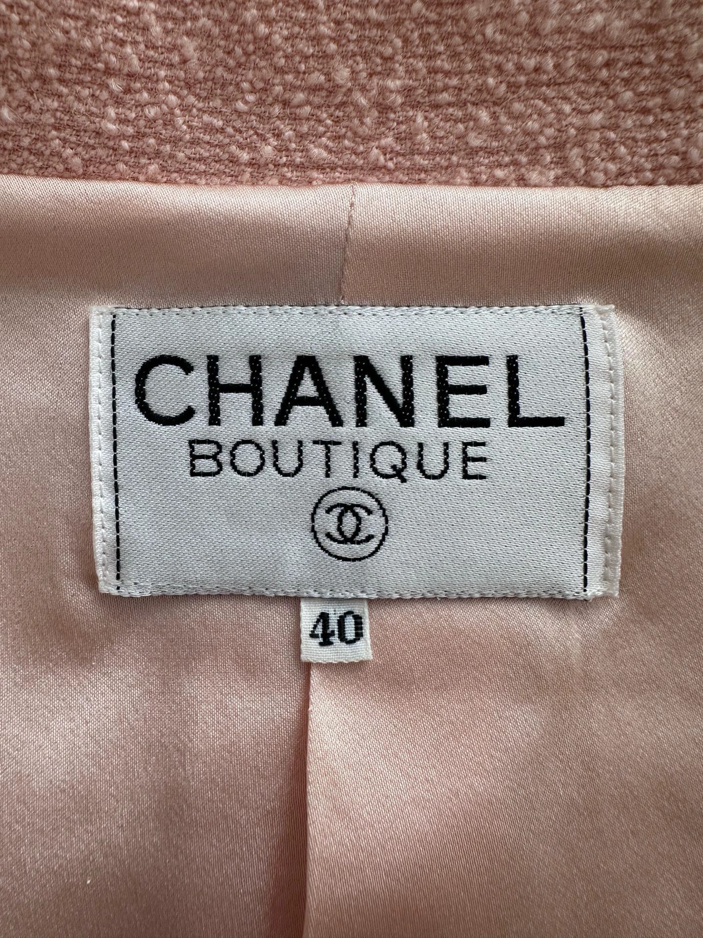 Chanel Chanel tweed CC button short jacket women's peach pink Size M / US 6-8 / IT 42-44 - 8 Thumbnail