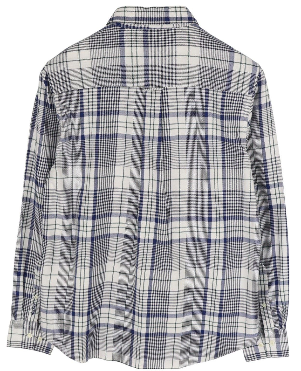 Gant FLANNEL EU38 Blue Plaid Button-Up Shirt 85008 Size M / US 6-8 / IT 42-44 - 2 Thumbnail