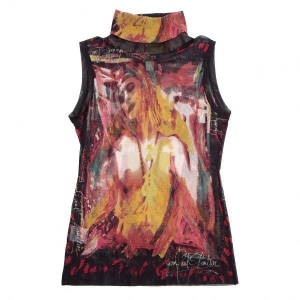 Jean Paul Gaultier Jean Paul Gaultier Portrait oil-painted gauze vest Size US M / EU 48-50 / 2 - 1 Thumbnail