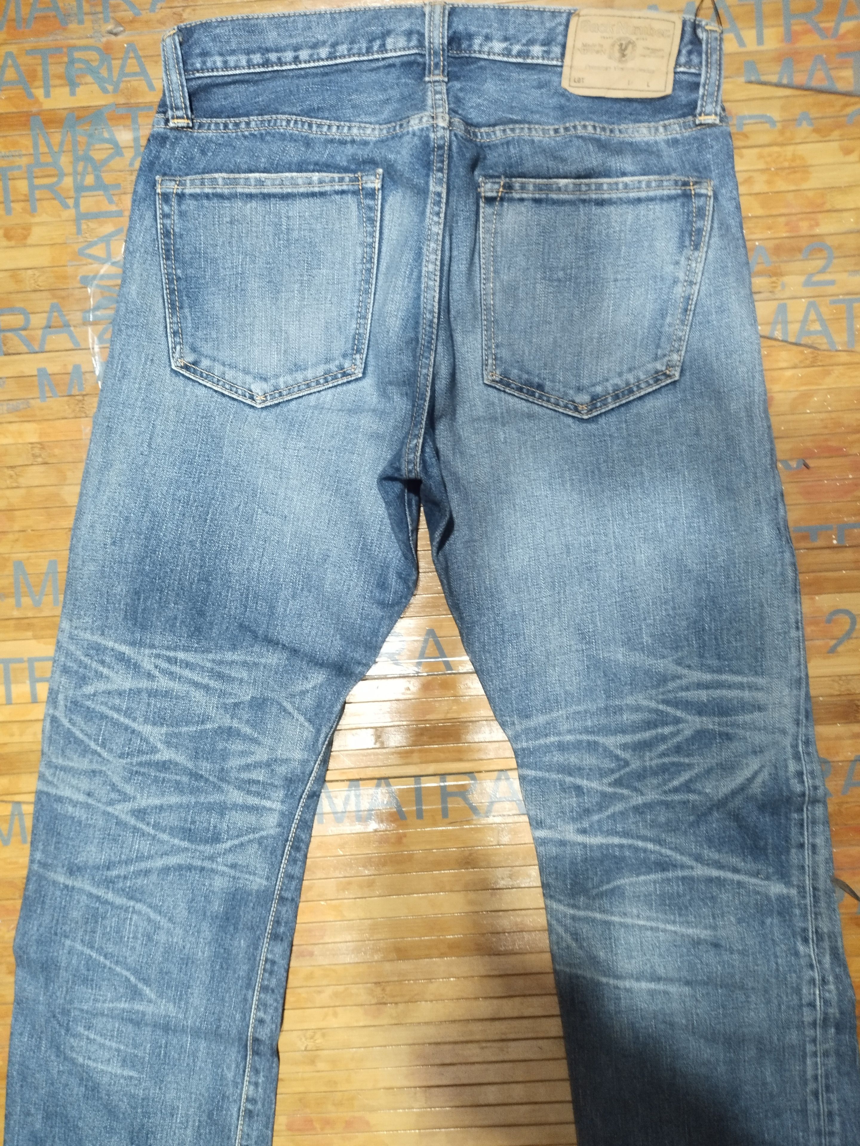 Japanese Brand × Vintage Jeans Back Number Sz 30" (76Cm) Size US 30 / EU 46 - 12 Thumbnail