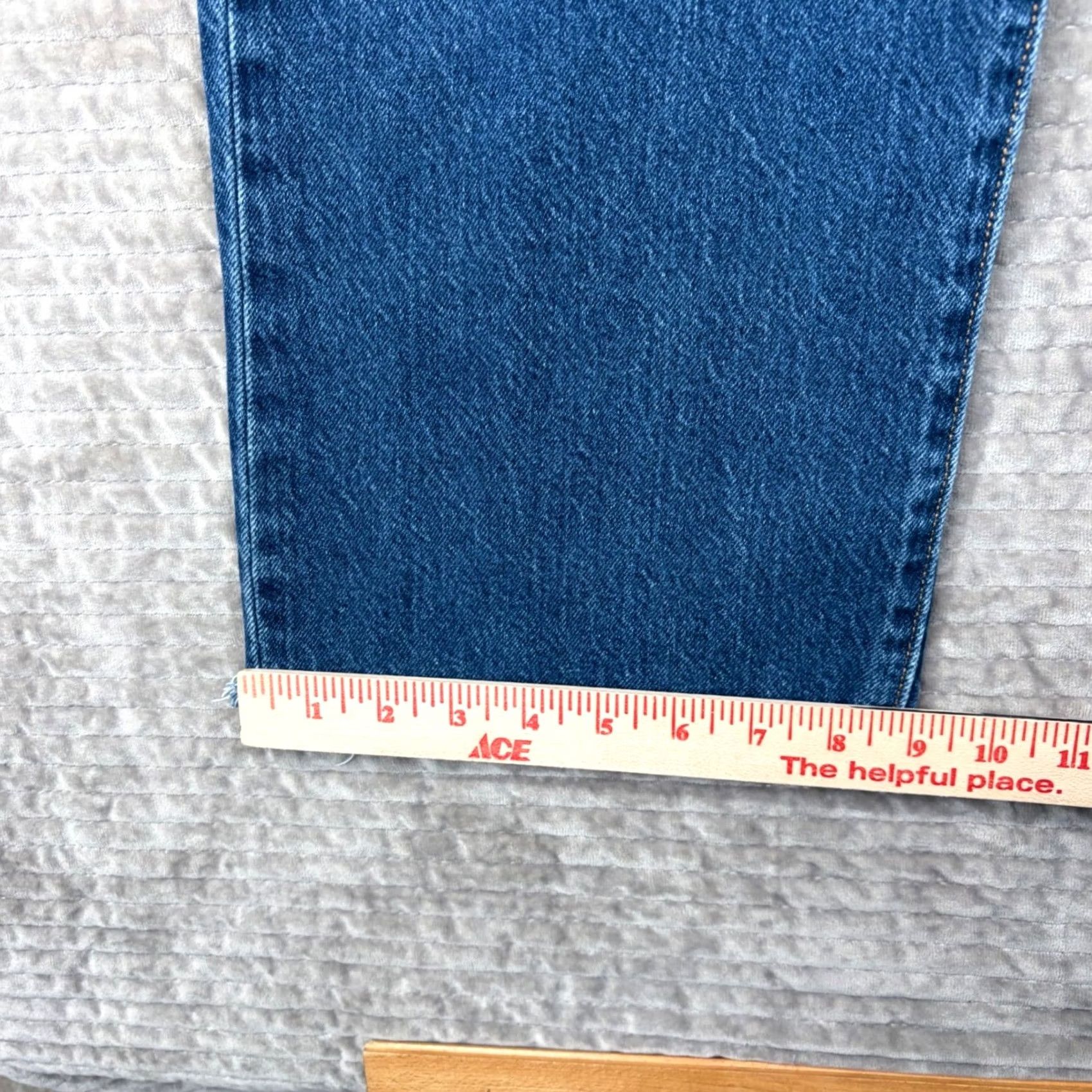 Levi's Levis Ribcage Straight Ankle Jeans Blue Denim Raw Hem 72693-0086 W30 L27 Jeans Women High-Rise 5-Pocket Vintage Look Size 24" / US 00 / IT 34 - 5 Thumbnail